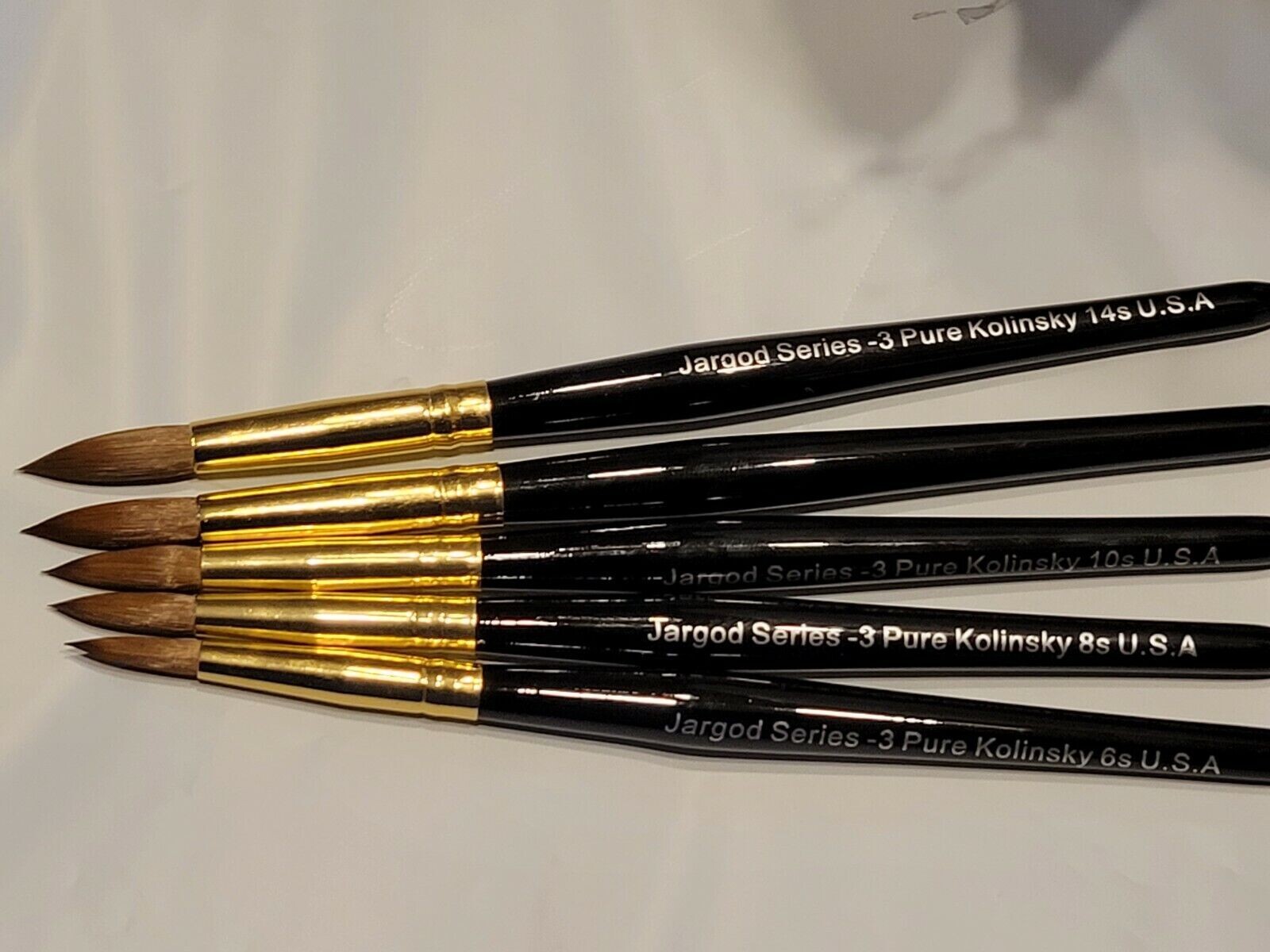 100% Pure Kolinsky Acrylic Brush Nail Art Brush Round Brush Choose Size Jargod