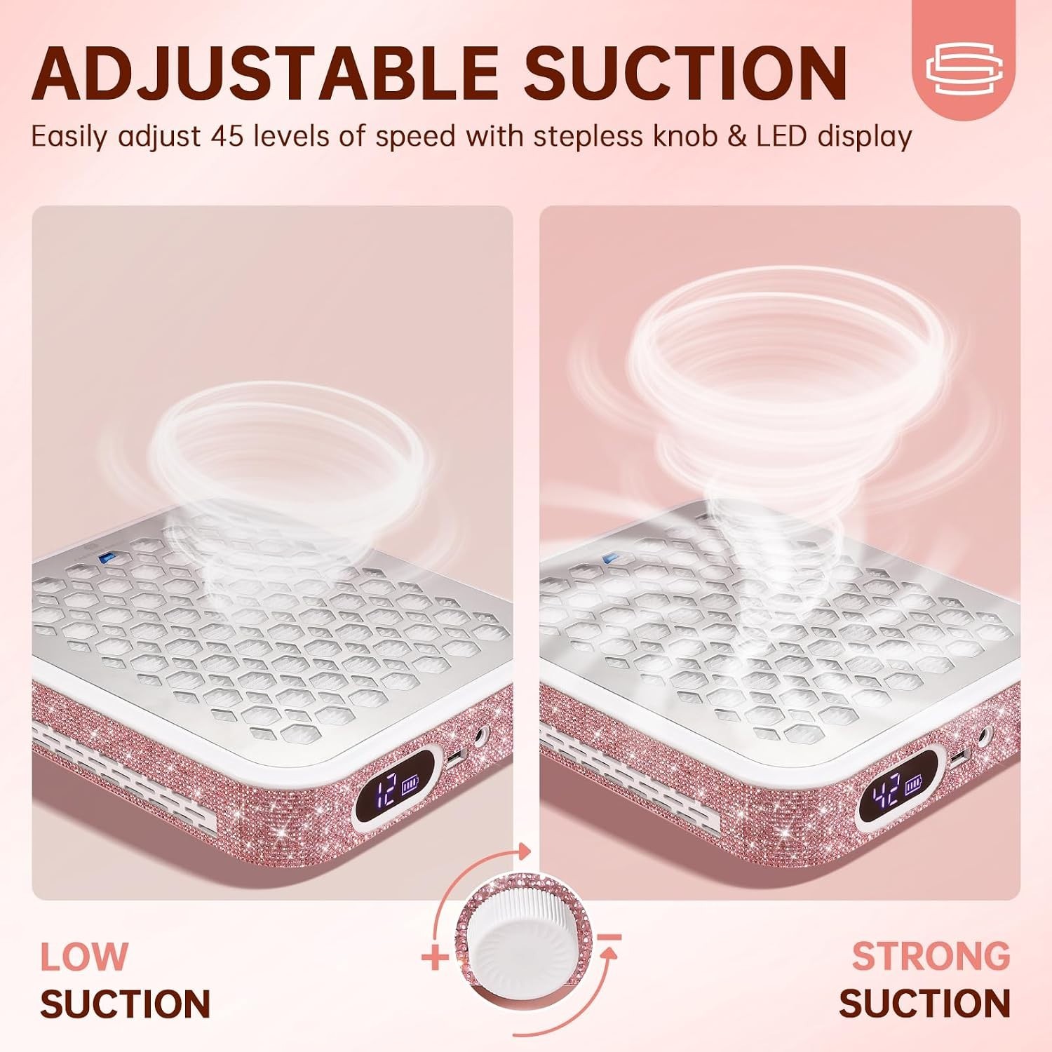 Lightweight Cordless Nail Dust Collector – Perfect for Home & Professional Use