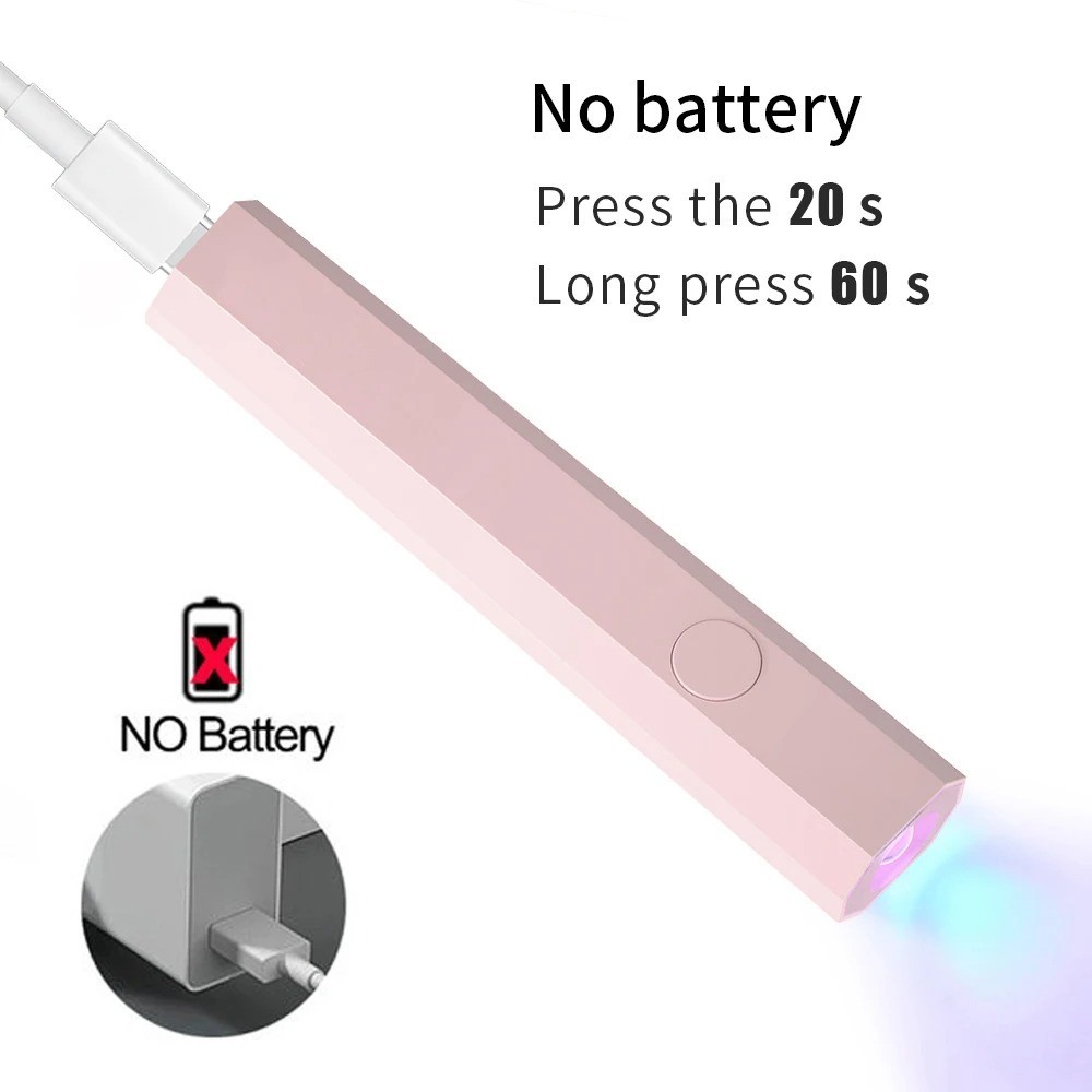 Portable Mini Nail 💅🏼Lamp UV LED Light – Handheld Gel Polish Dryer Curing Lamp