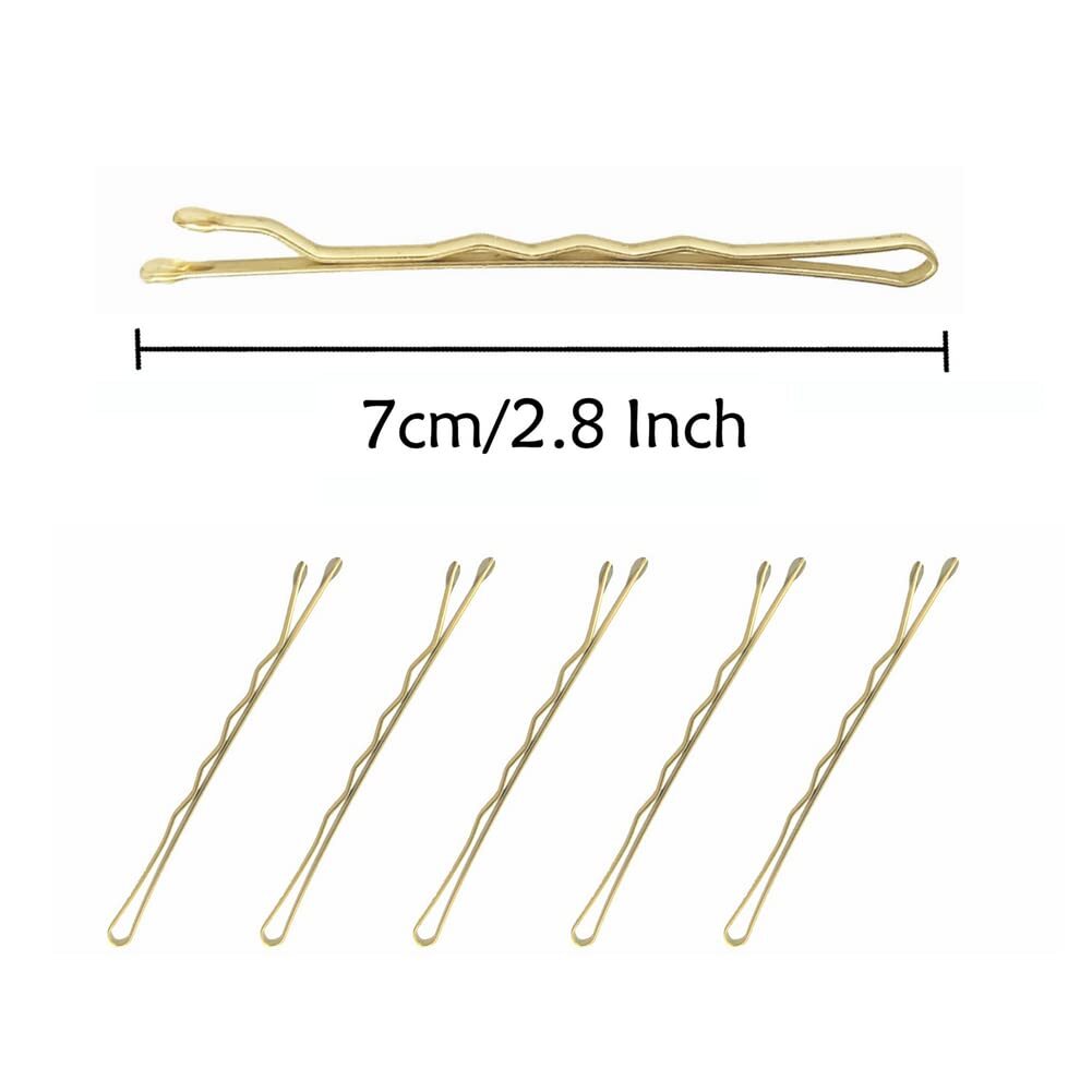 220pcs 2.76 Inch Large Bobby Pins Blonde for Women, Jumbo Hair Gold（2.76inch）