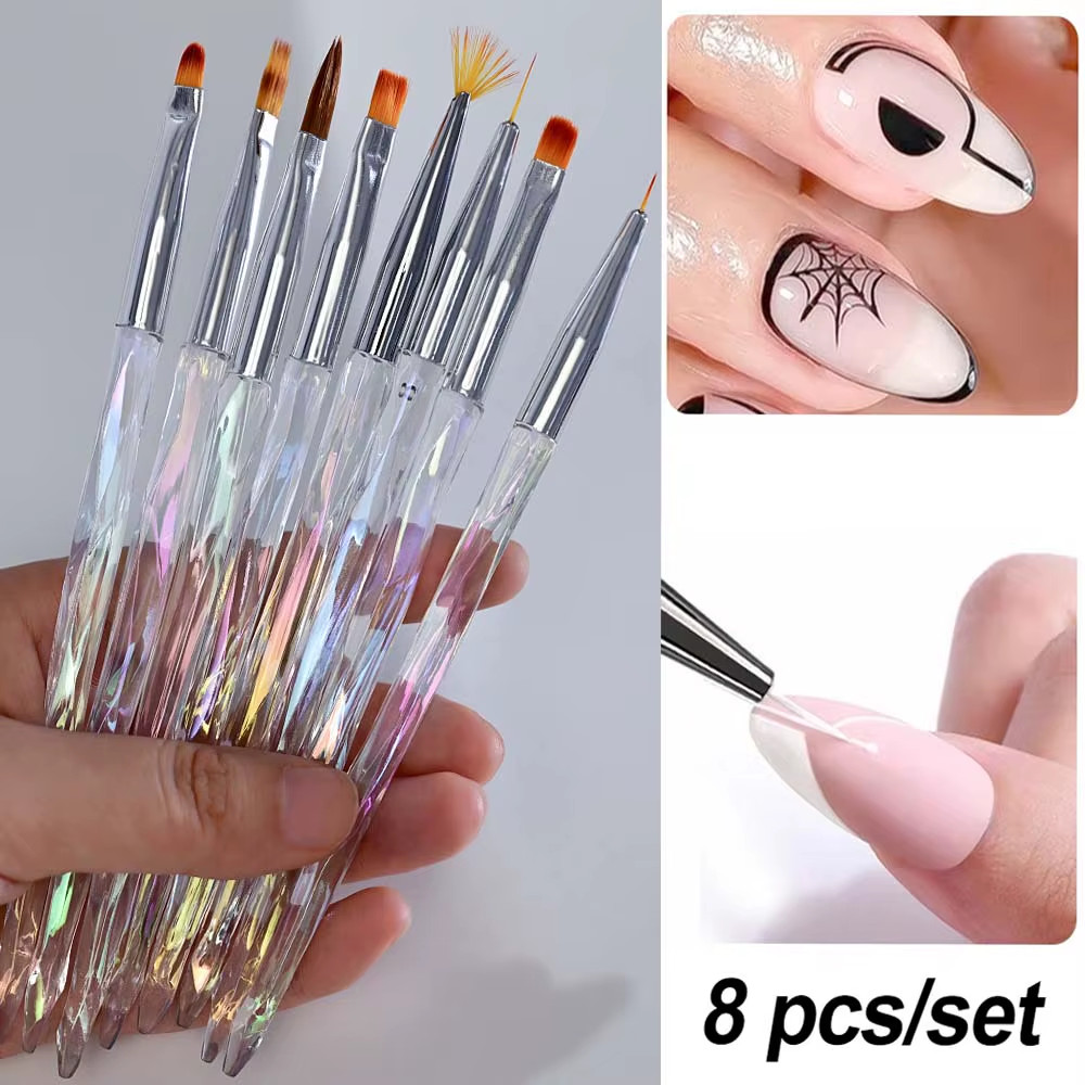 DIY Nail Art Stamp Pen 4 6 10Pcs Set Floral Butterfly Graffiti Dotting Draw Tool