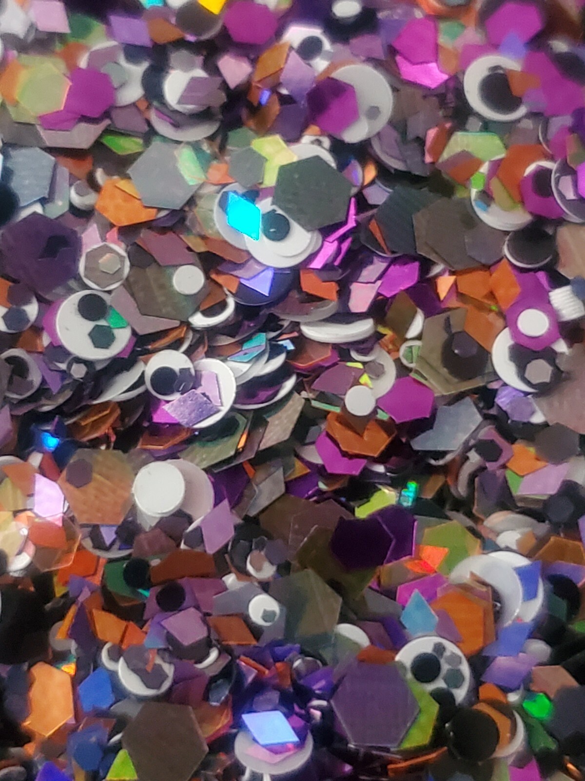Haunted House |Black Glitter Mix| Holographic |Acrylics & Gels Halloween nails