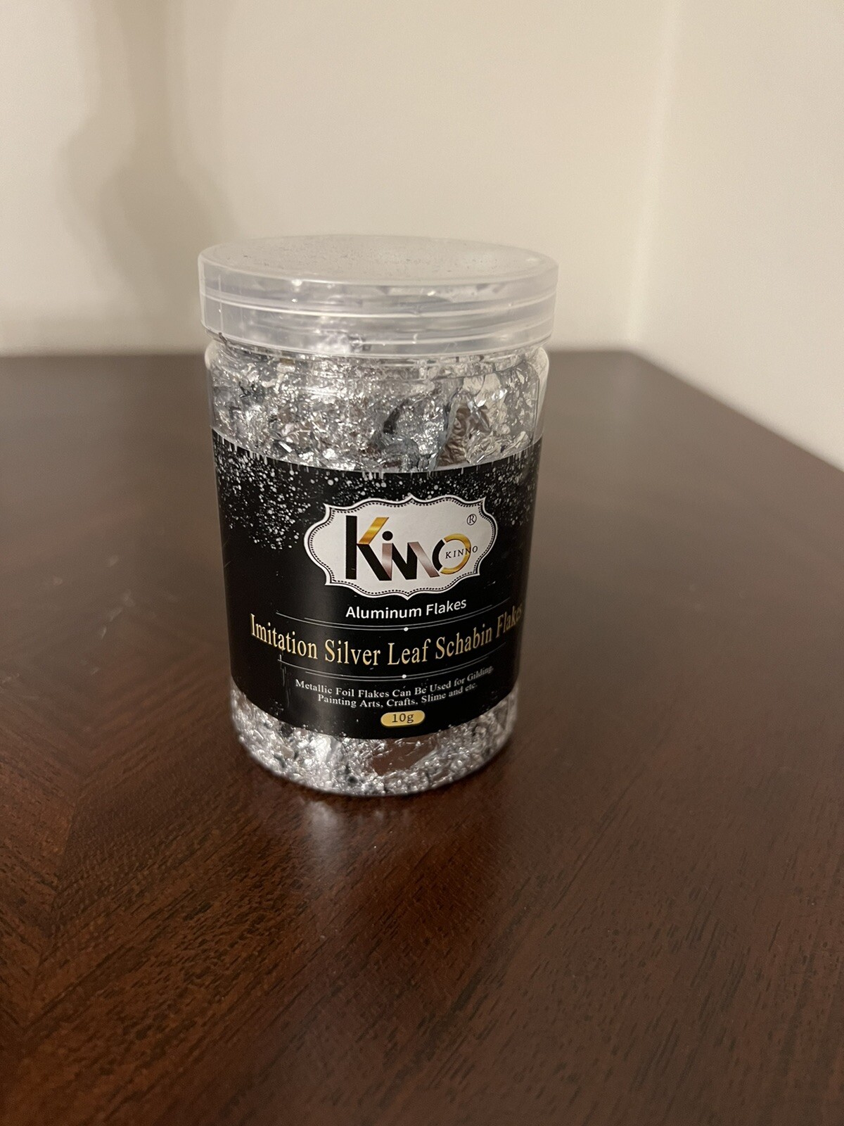10g Imitation Silver Flakes Metallic Foil For Nail Art, Gilding, Craft, Art.