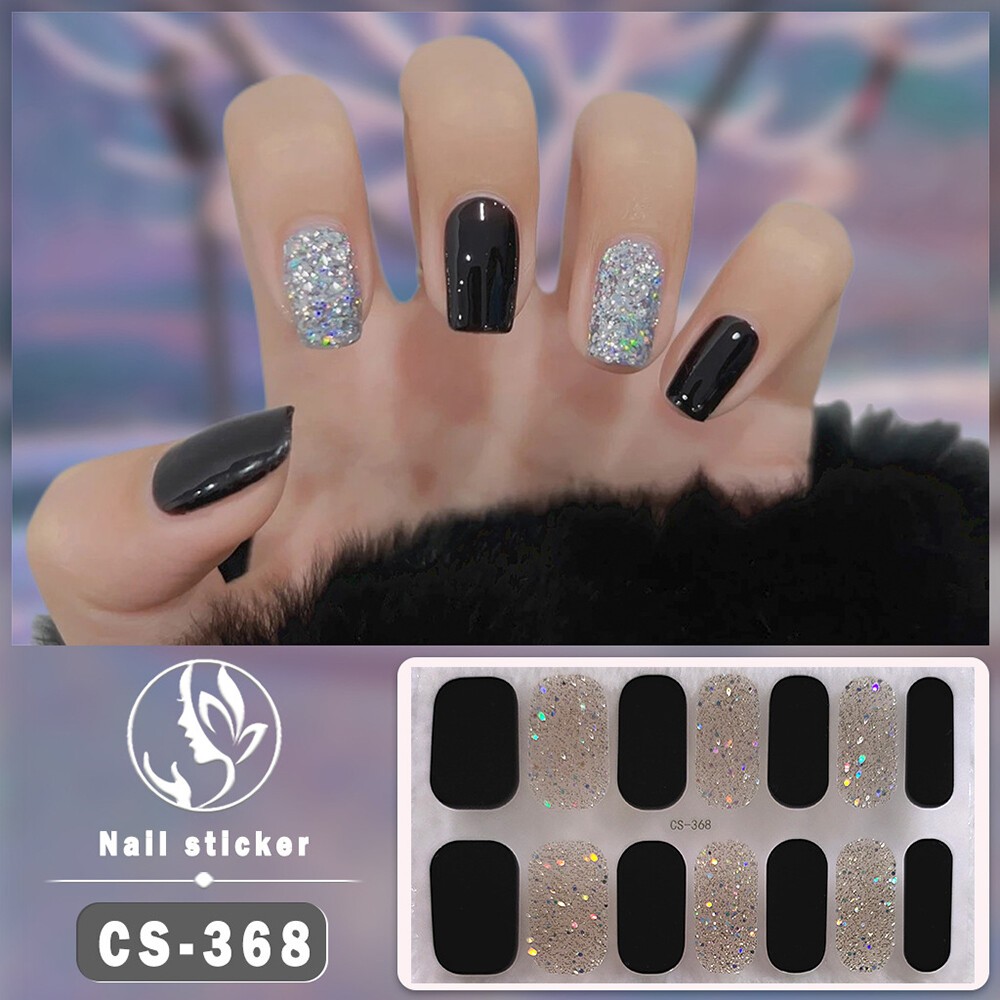 Nail Art Stickers Self-Adhesive DIY Stylish Nail Wraps Full Cover Stickers
