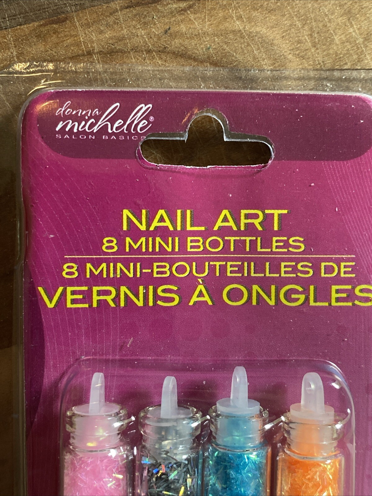 New Donna Michelle Salon Basics Nail Art 8 Mini Bottles