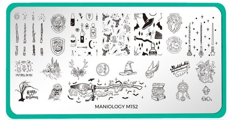 M152 Maniology Harry Potter Nail Stamping Plate