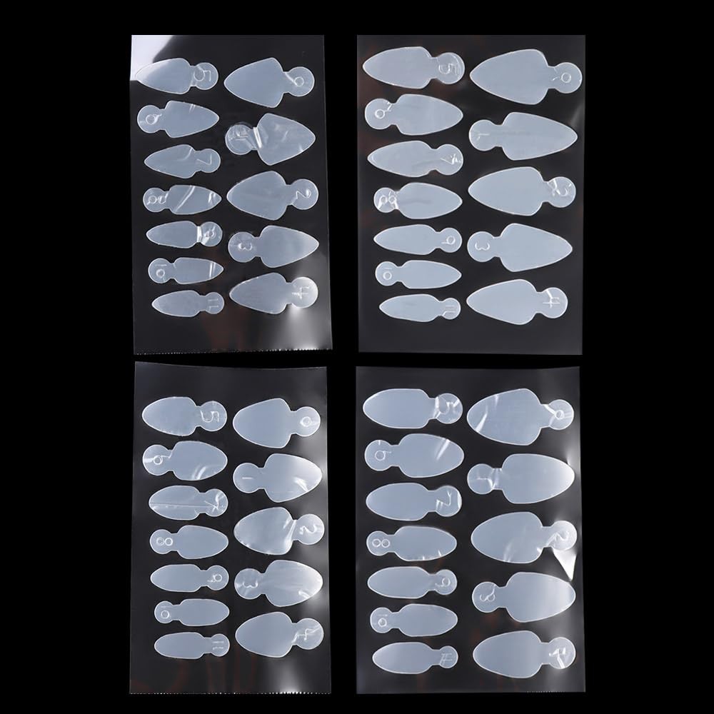48 Pcs Silicone Mold Nails Inner Pad Nail Decals False Nail Tips Nail Art Ext…