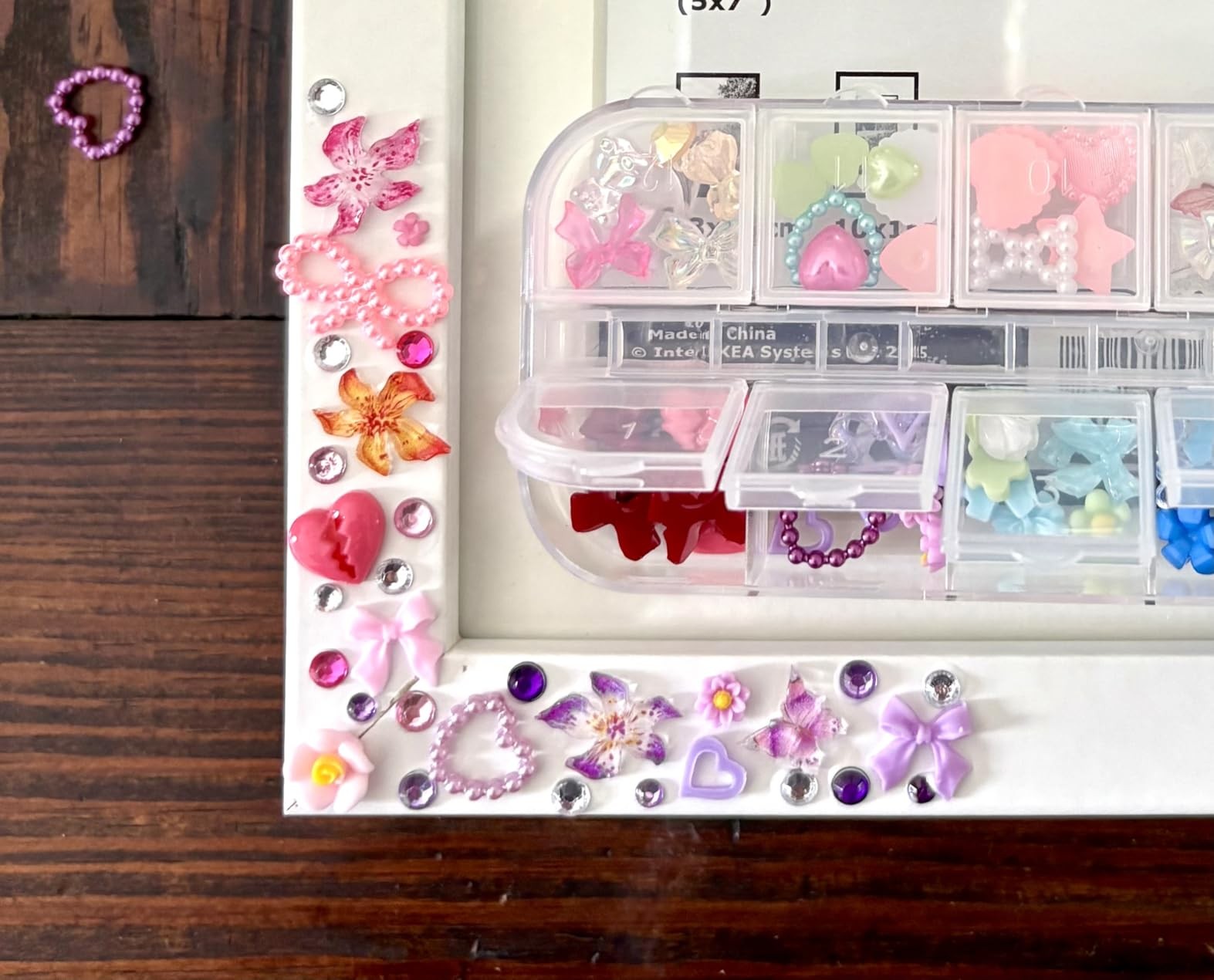 Nail Art Kit with Brushes Dotting Tools Charms Rhinestones Stickers Decoration S