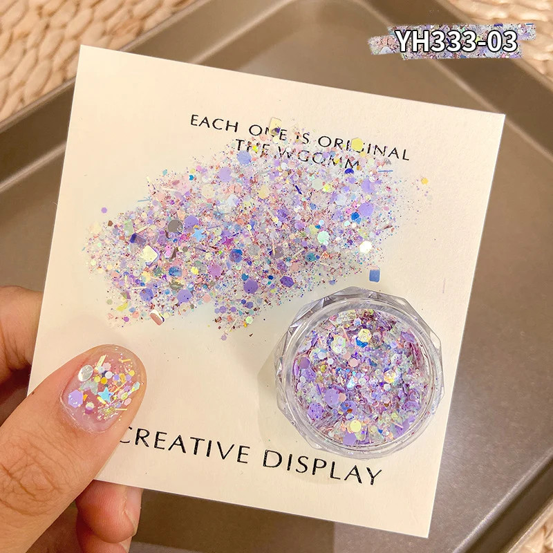 Flashing Gradient Nail Glitter