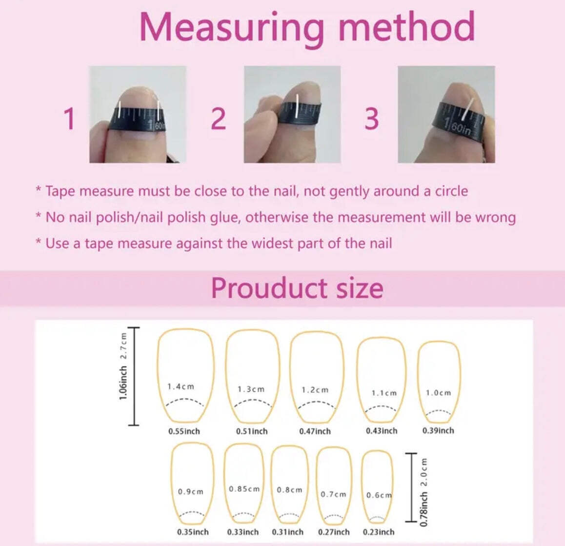 96 pcs (4 Packs) Floral Press on Nails With Rhinestones, med Ballet Shape With a