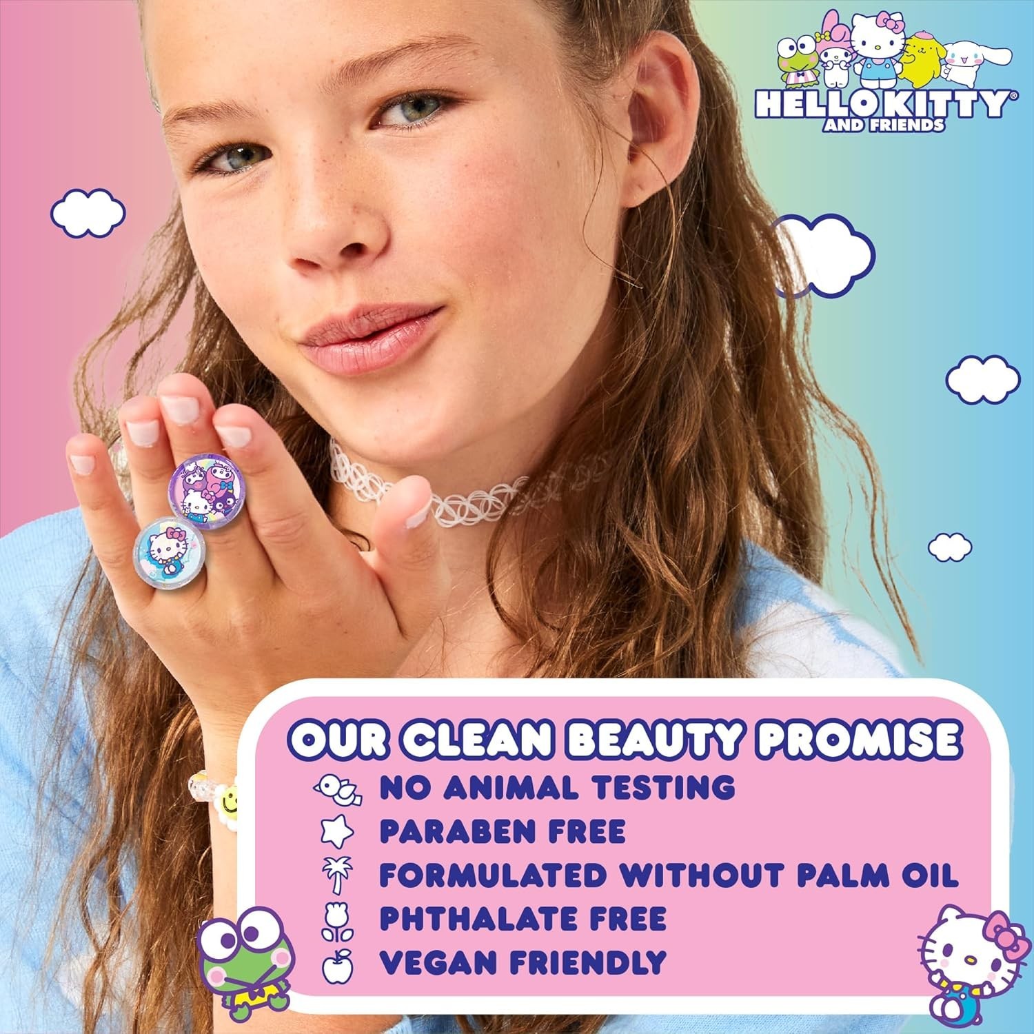 Vibrant Hello Kitty & Friends Nail Art Kit – 4 Colors & Mini File Included