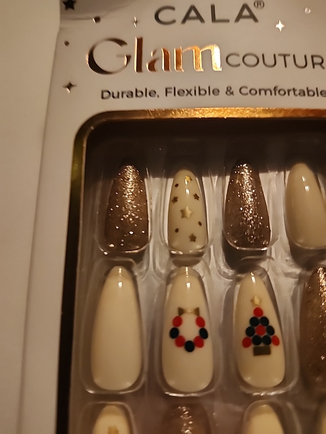 Cala Glam Couture Nails Size Medium 87791 Nails File Cuticle Stick And Glue NIP