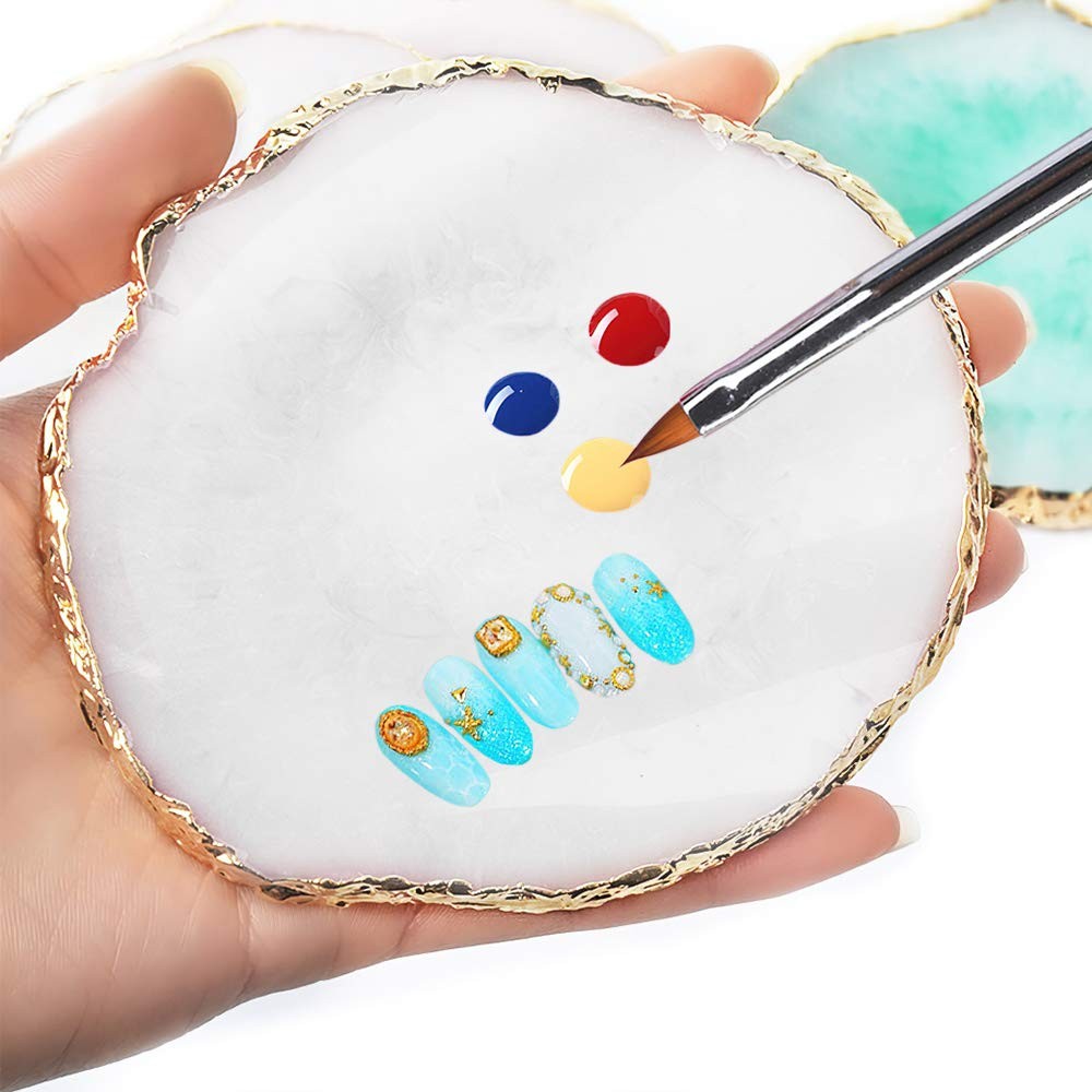 AUOCATTAIL Nail Art Design Tools – 15pcs Painting Brushes Set with 5pcs 2-way…