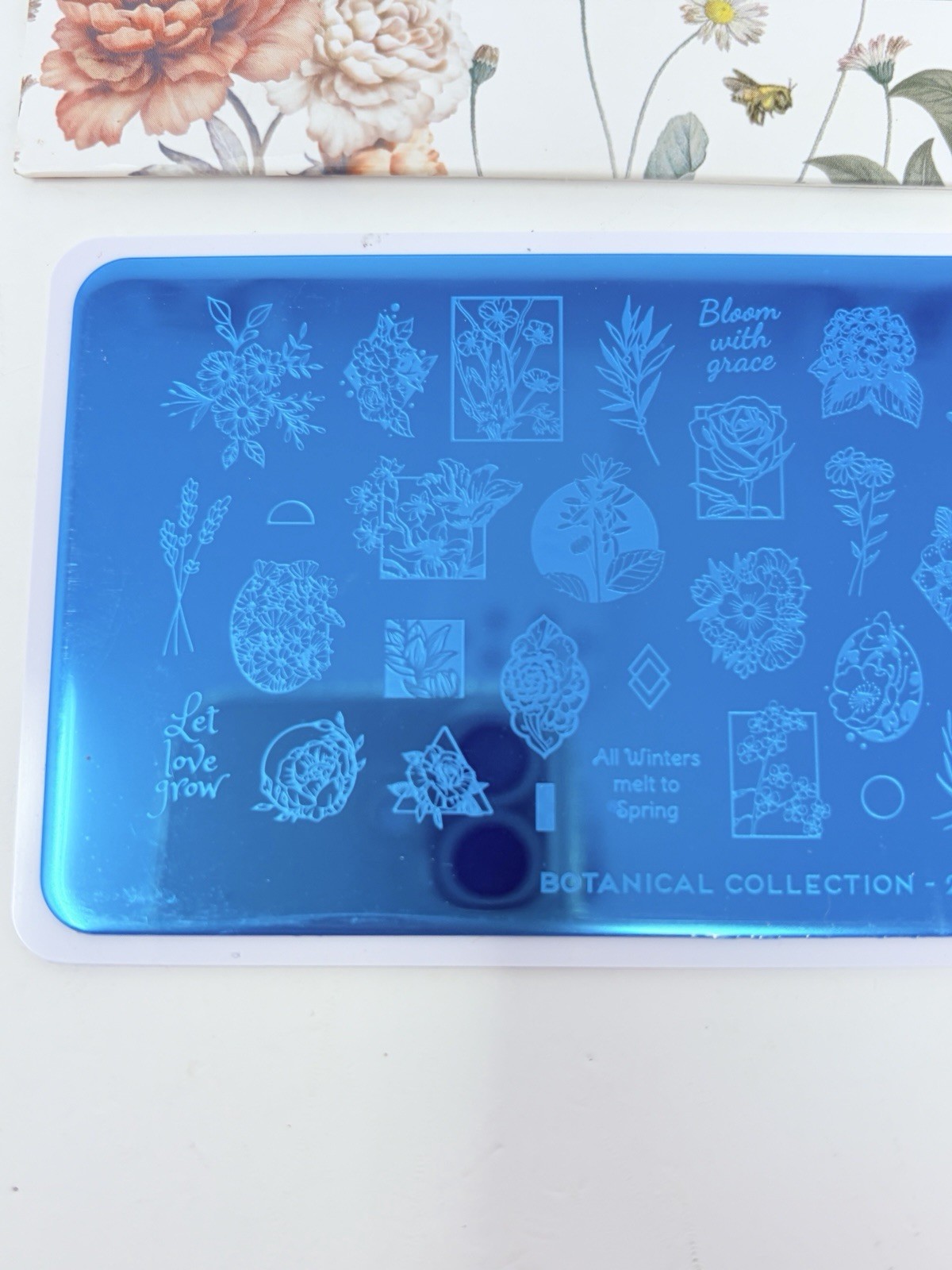 MoYou London Botanical Collection Nail Stamping Stamp Plate Flowers Floral