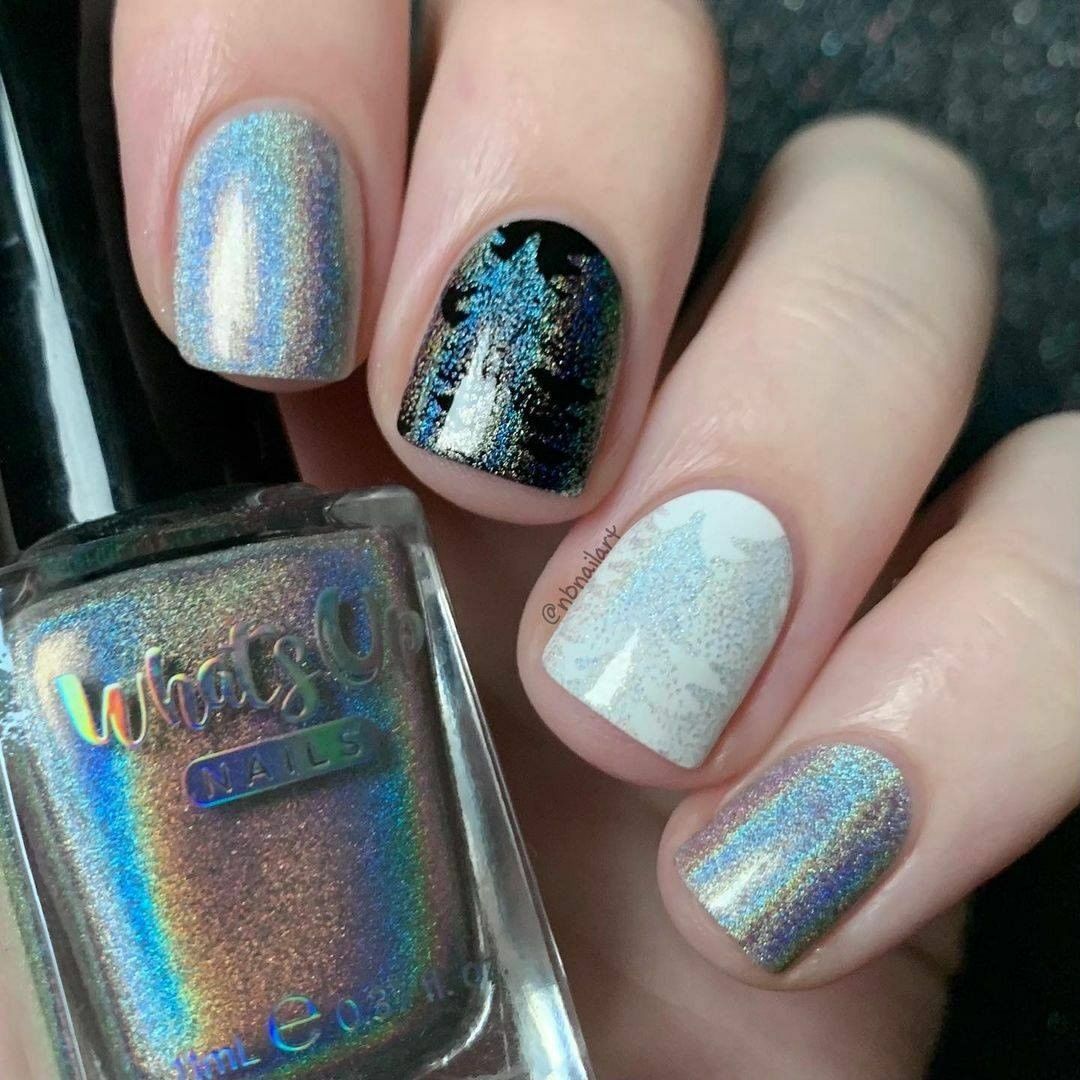 Whats Up Nails – Welcome to Holowood Stamping Polish (Silver Holo), Nail Polish