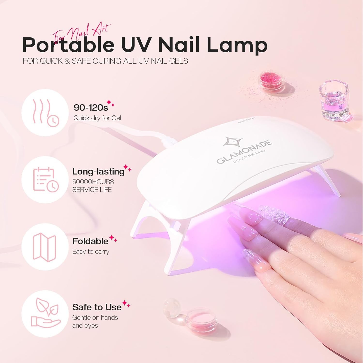 Paquete De Uñas Acrilicas Kit De Esmalte Profesional Para Pinceles Set Rutilar