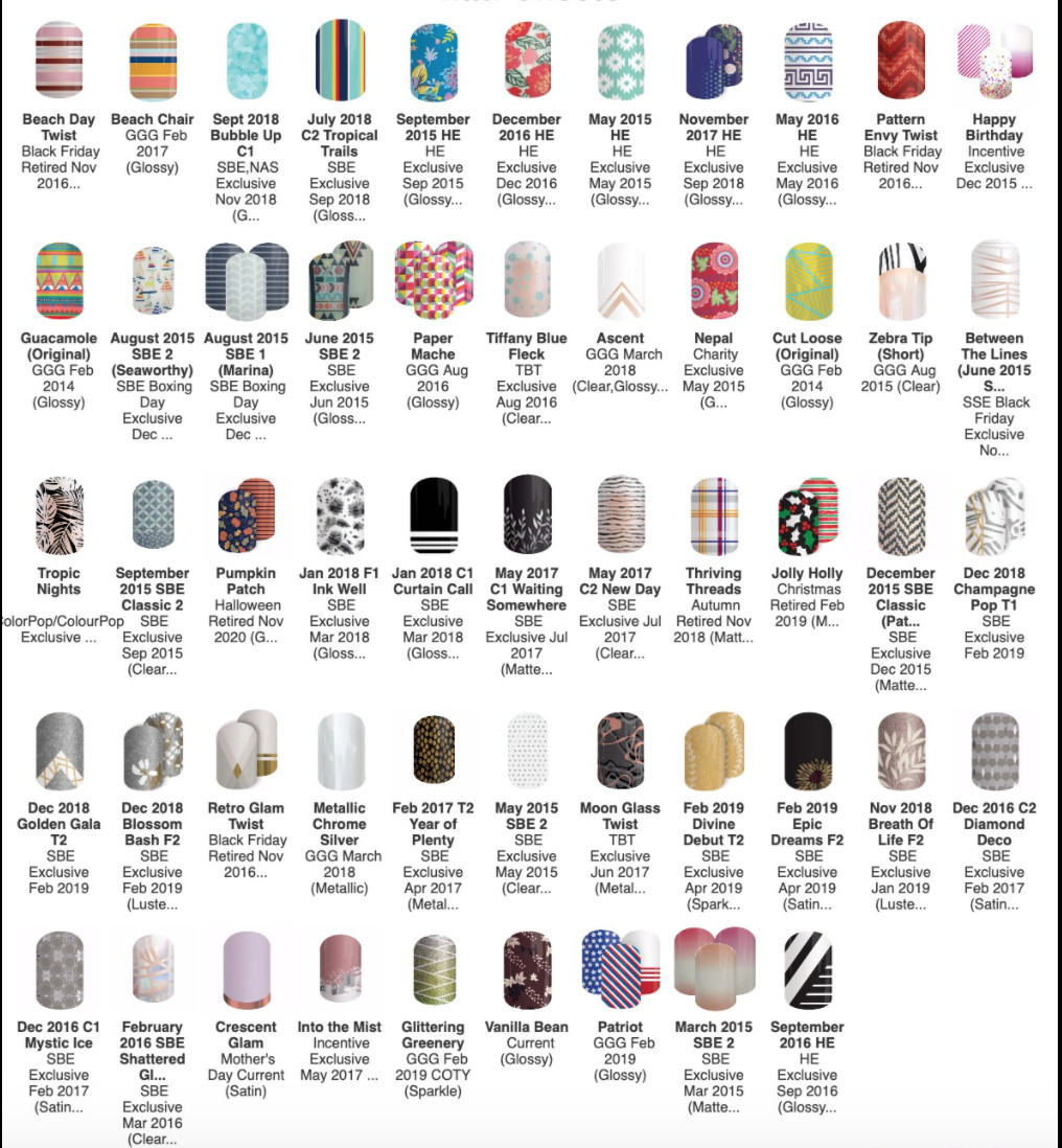 Jamberry nail wraps HALF sheet, glossy/matte/sparkle/metallic/holo/retired