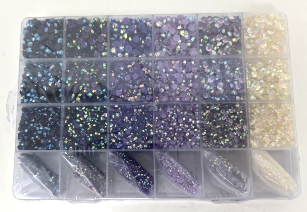Rhinestones for Crafts Kit Jelly AB for Tumblers for Nail Art Brushes Tweezers