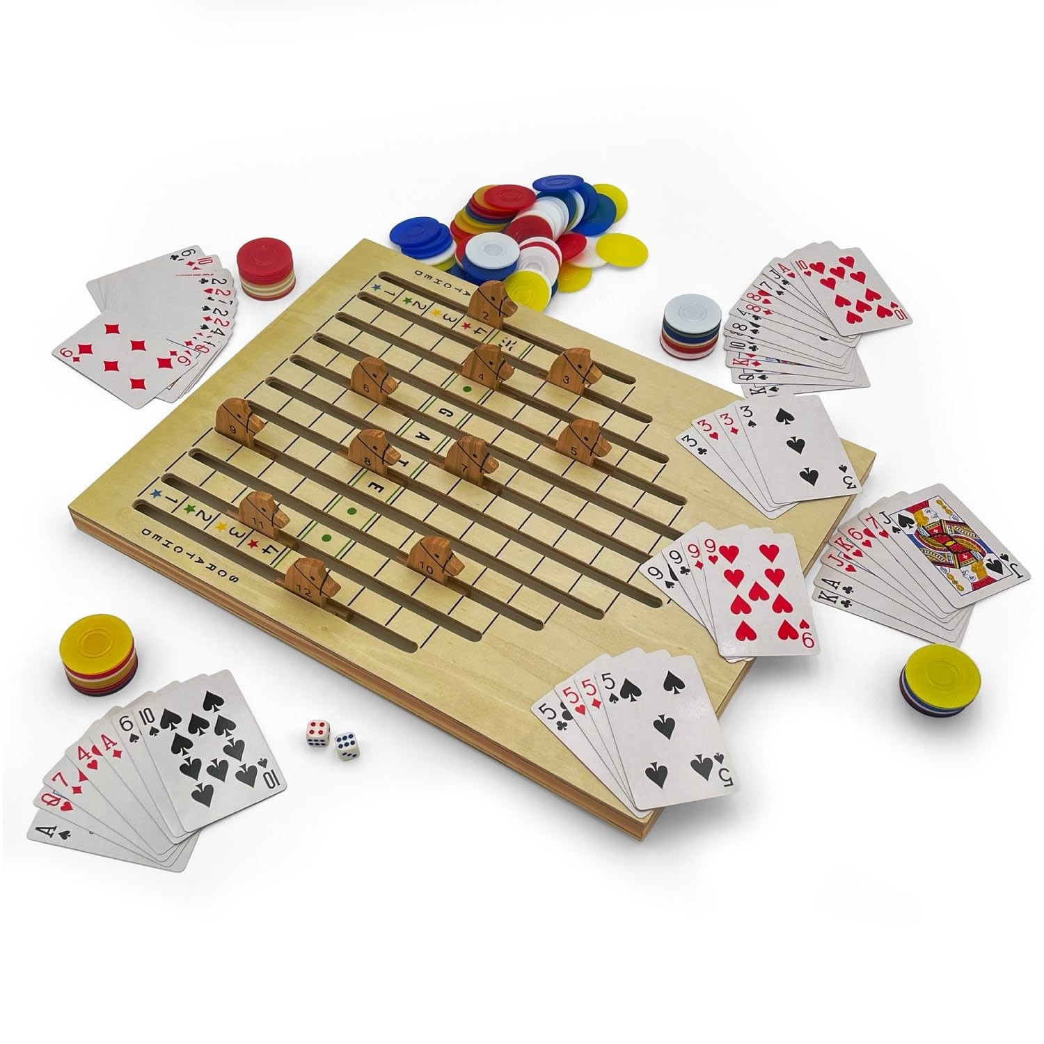 CHH The Racing Horse Game – Classic 14.25″ x 20.0″ x 1.75″, Light Brown