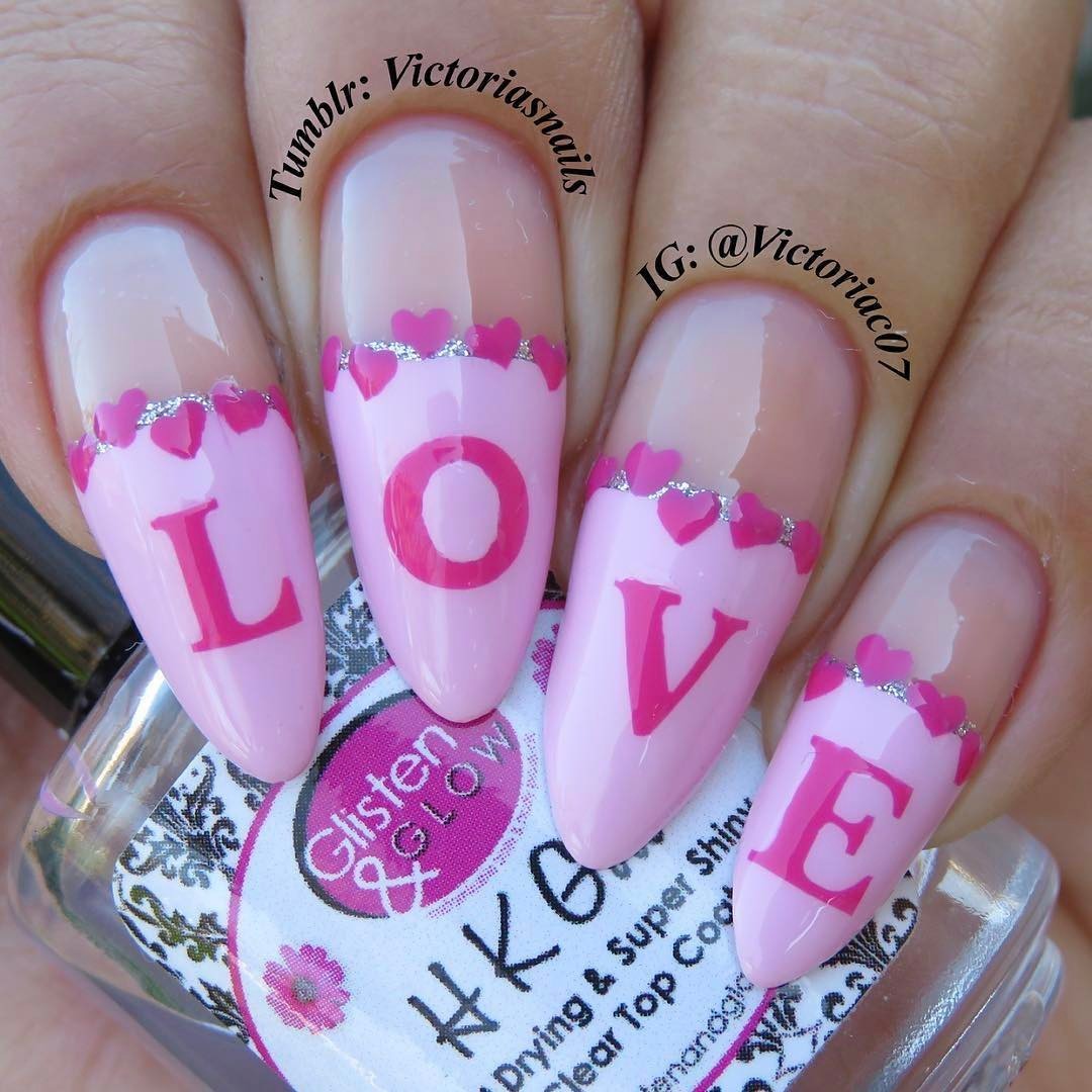 Heart Chain Stencils for Nails, Valentine’s Day Nail Stickers, Nail Vinyls