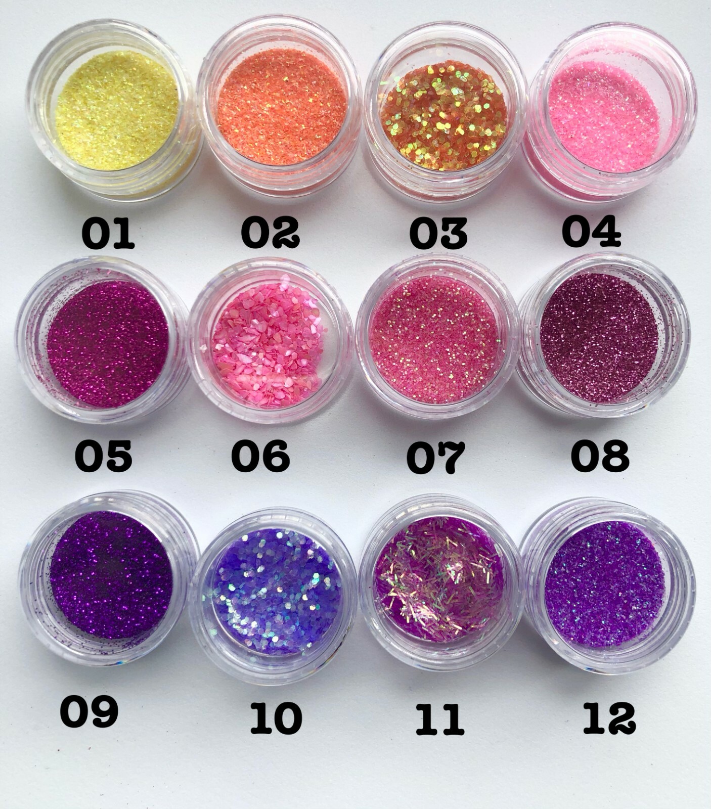 Glitter Dust Nail Make Up Hair Body Tattoo Slime Putty Craft Art Pot 84colors