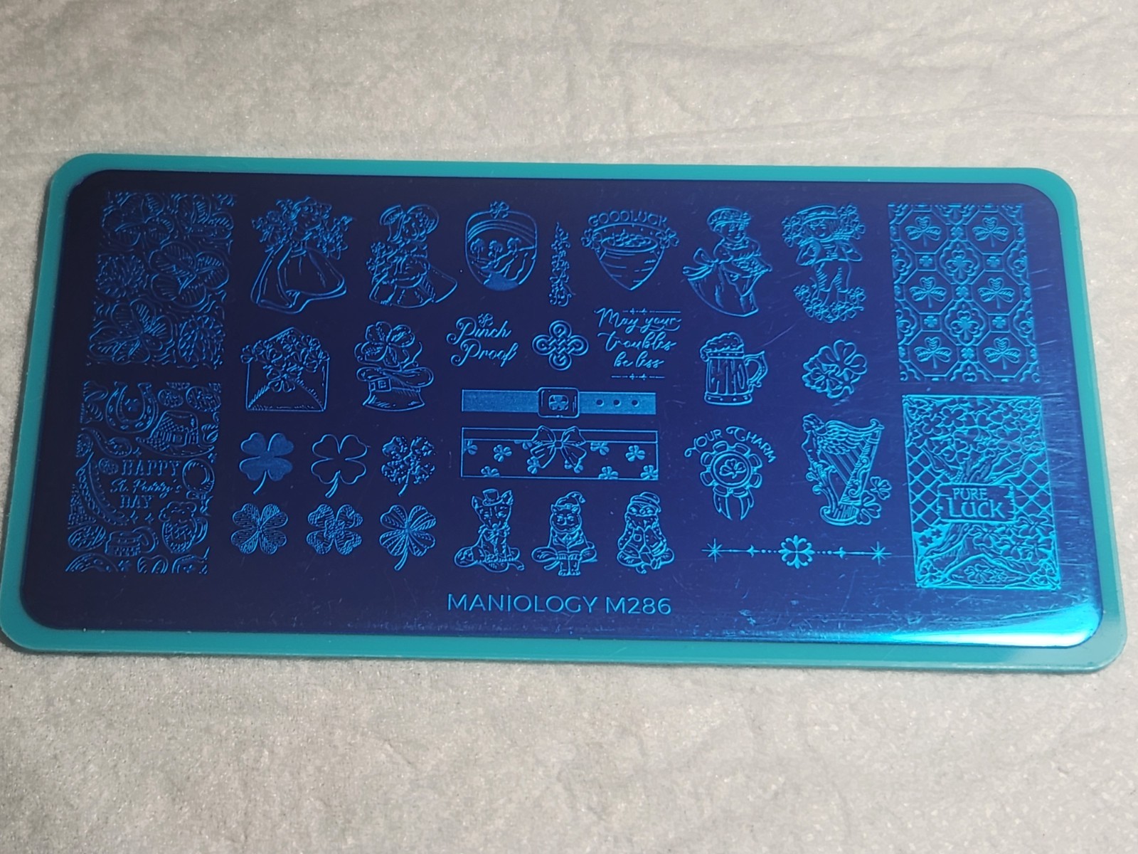 Maniology Nail Stamping Plate M286 St Patrick’s Day – New