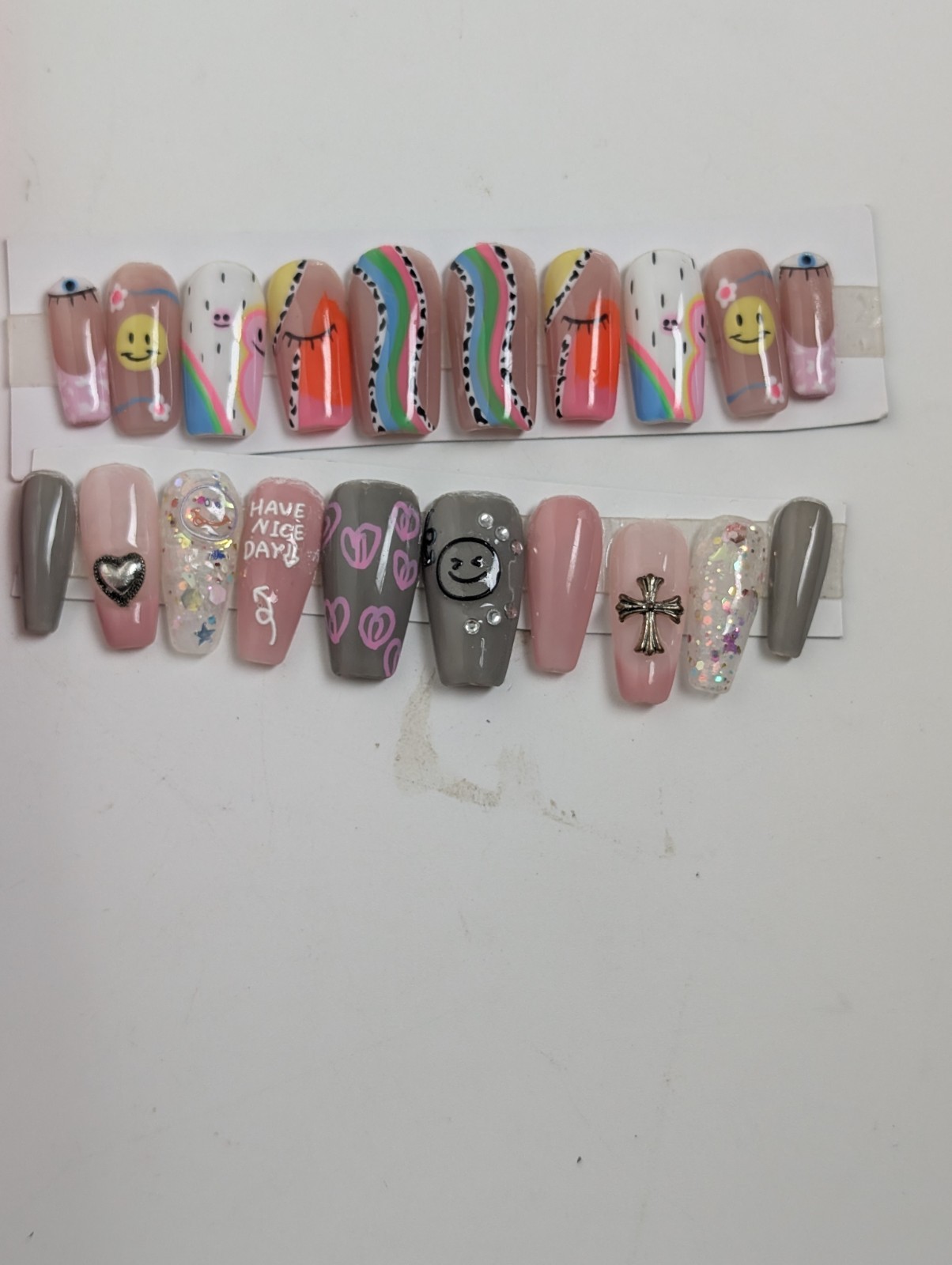 Mega Press-On Nail Lot & Organizer Case – Trendy Y2K, Sanrio Style, French Tip