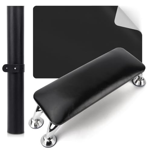 Acrylic Nail Arm Rest Cushion with Table Mat – Soft Microfiber Hand Pillow for N