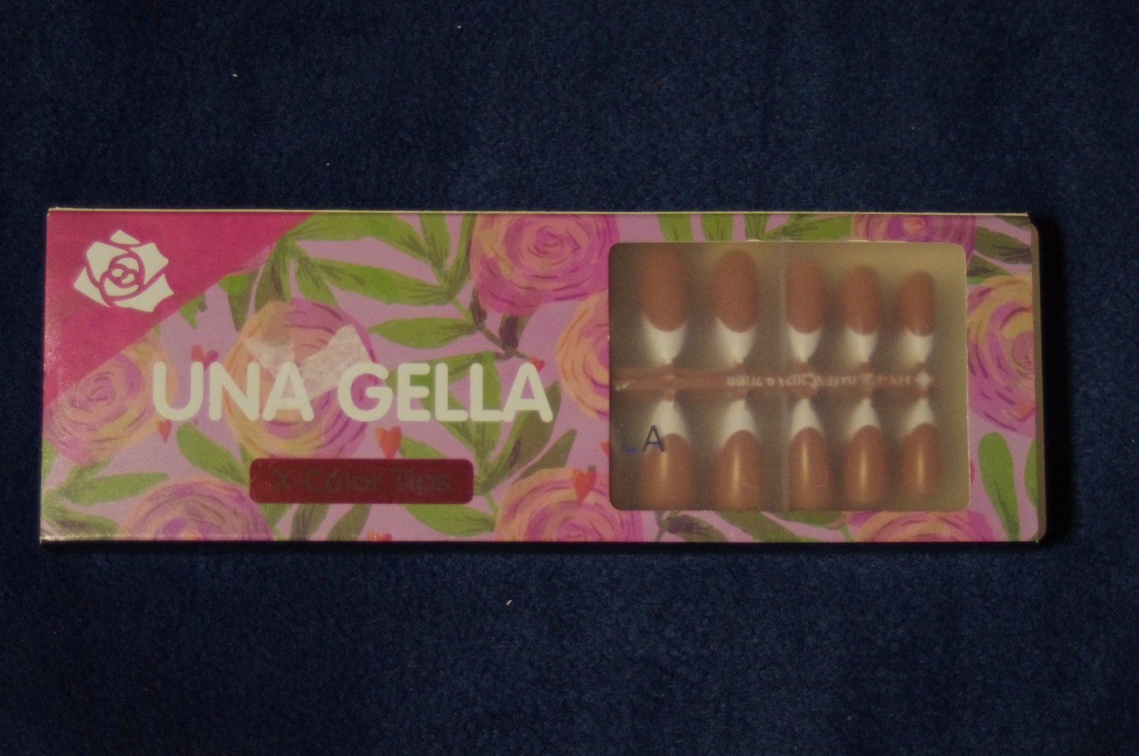 UNA GELLA French Manicure Short Almond Nails Nail Tips 288 pc. NIB
