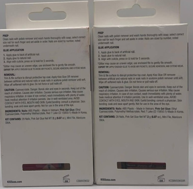 2PK Kiss Classy Nails ~ 28 Nails EACH ~ #83604 & #89125 ~ New ~ Fast Shipping