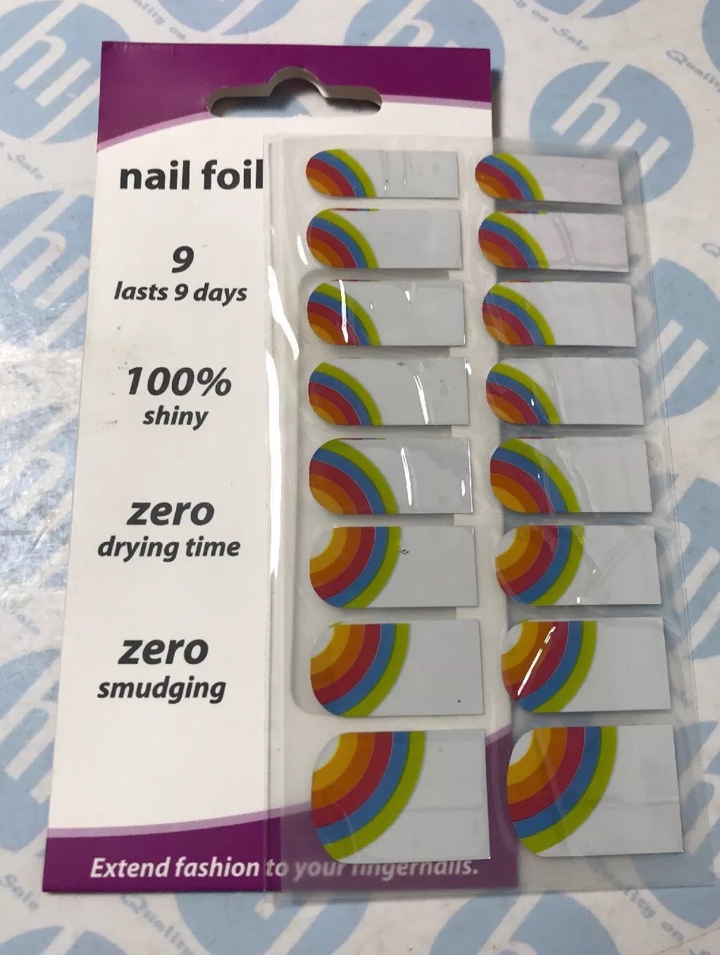 # Rainbow nail foil 16 pcs Nail Patch