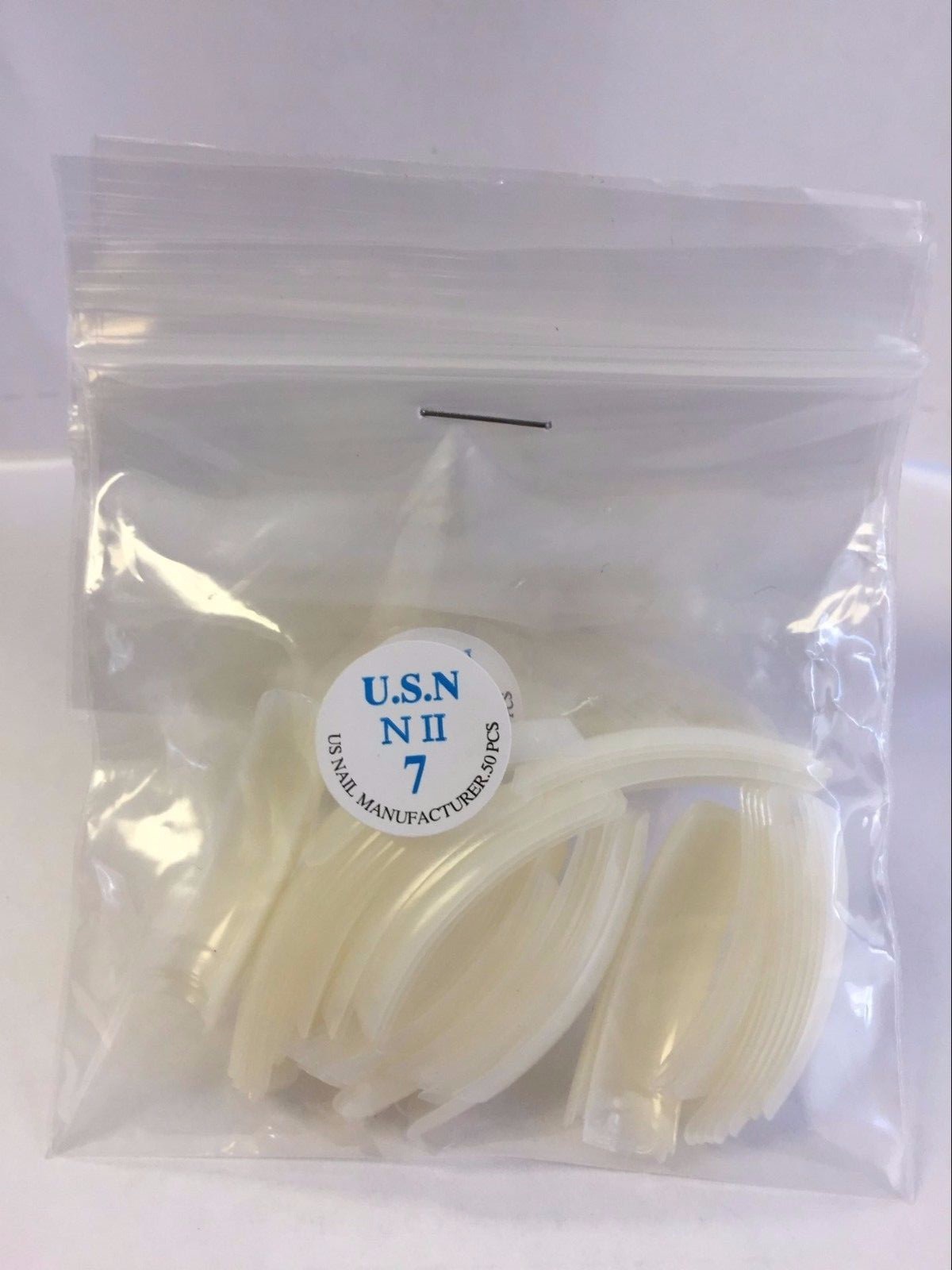U.S.N Nail Tips Size 7 Assorted Choice (50 Tips/ bag)
