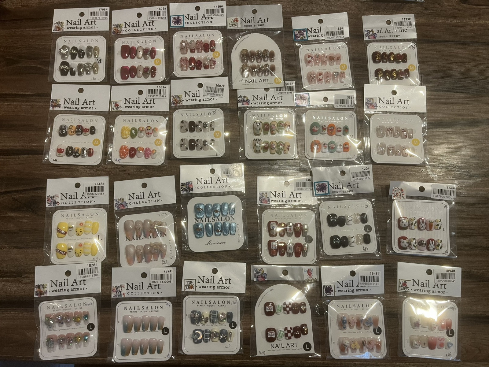 24Set Lot Price $119.99,100%Hand Made press on Nail, Free Glue&Essential Tools