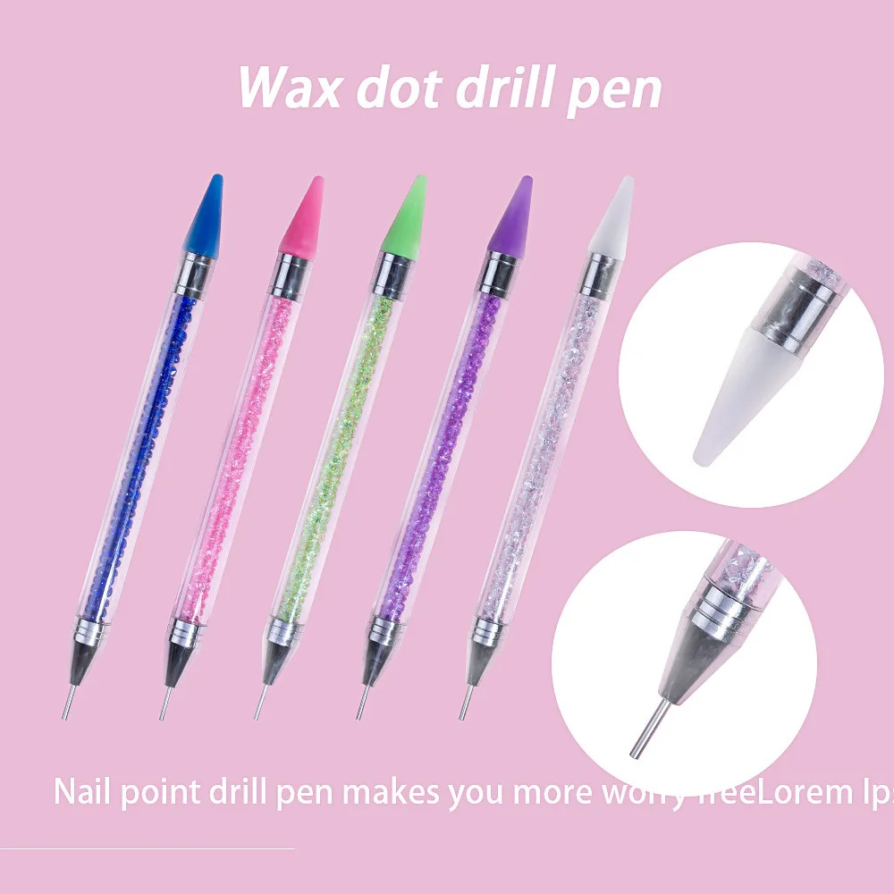 Rhinestone Picker Dotting Pen, Dual-ended Rhinestone Gems Crystals Studs Picker