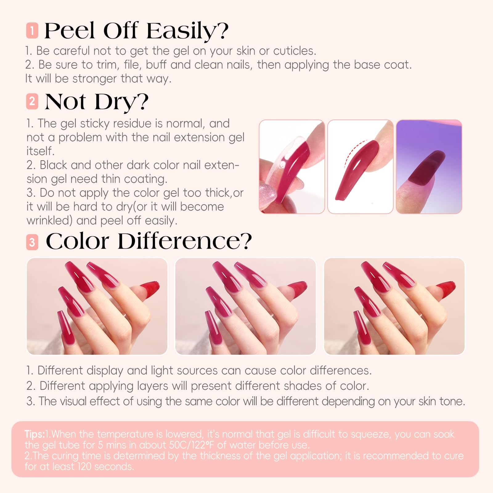 50PC Poly Nail Gel Kit Starter Kit with Drill and Lamp 15 Colors 16ML Nail Ex…