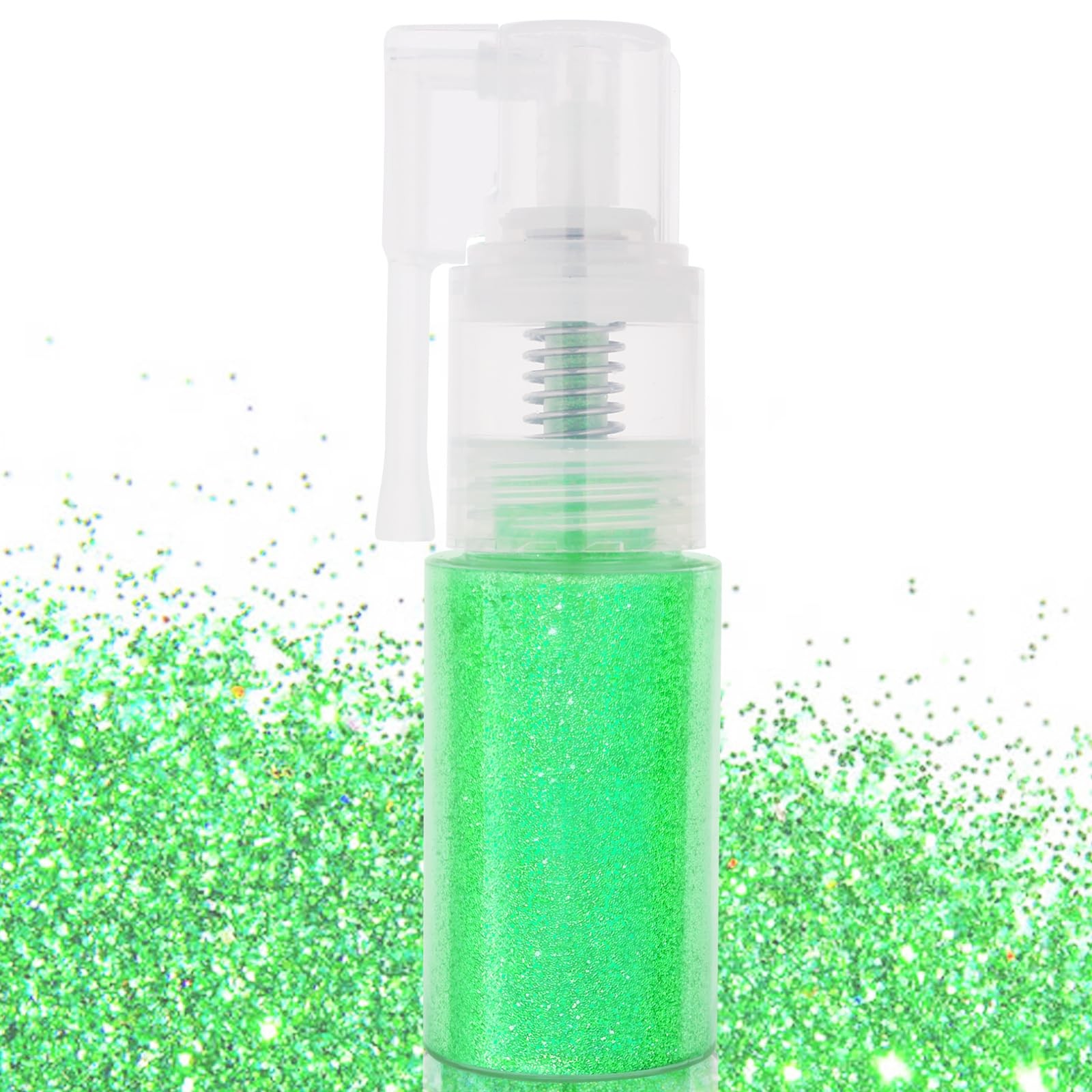 Green Body Hair Glitter Spray, Shinny Sparkle Glitter Spray for Clothes,Loose…