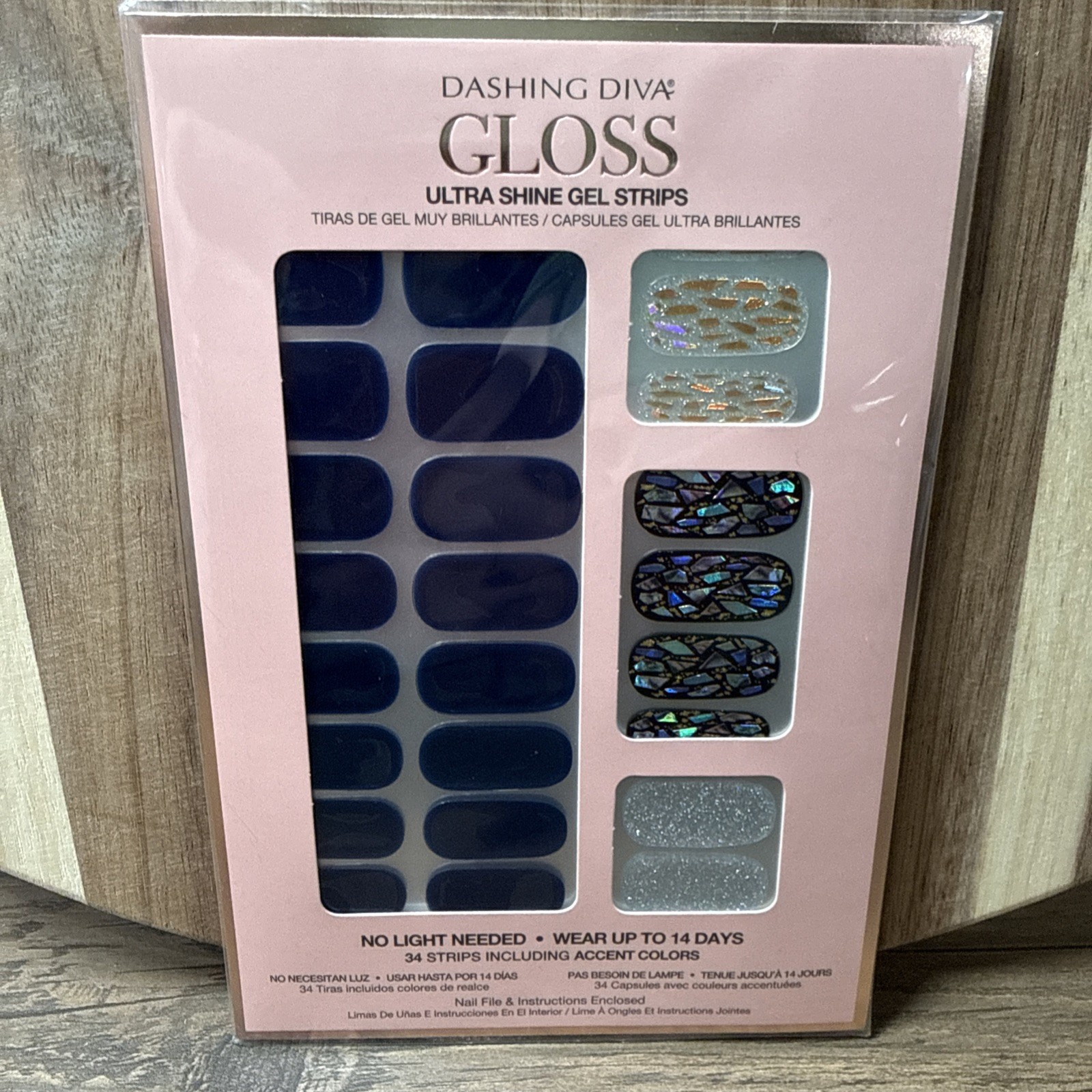 Dashing Diva Gloss Ultra Shine 34 Gel Nail Strips Palette LAPIS LAZULI