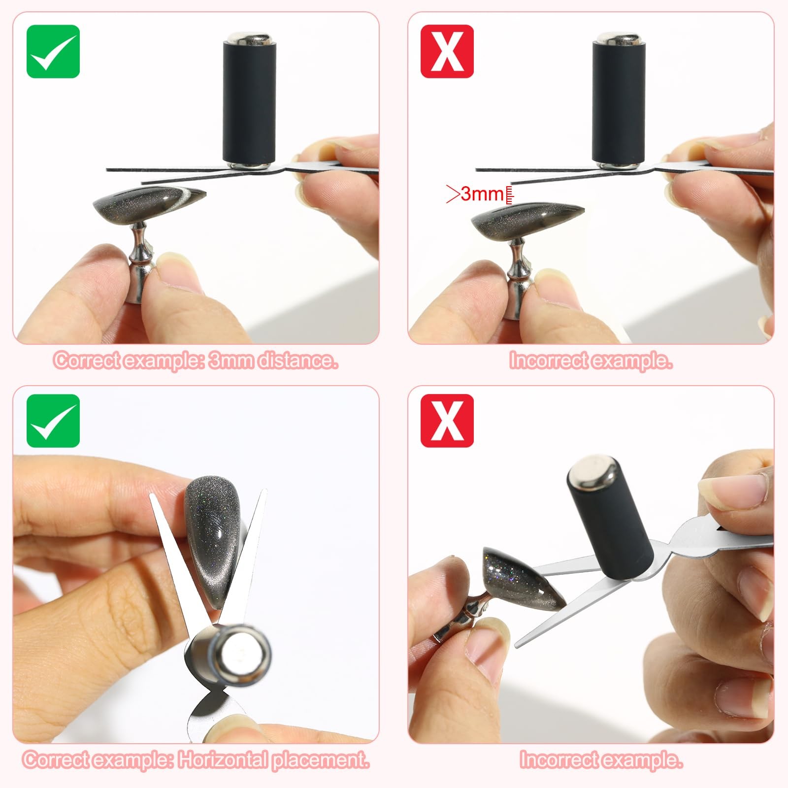 Double-head French Nail Magnet Tool for Home DIY, Salon, Studio, Nail Art Tools