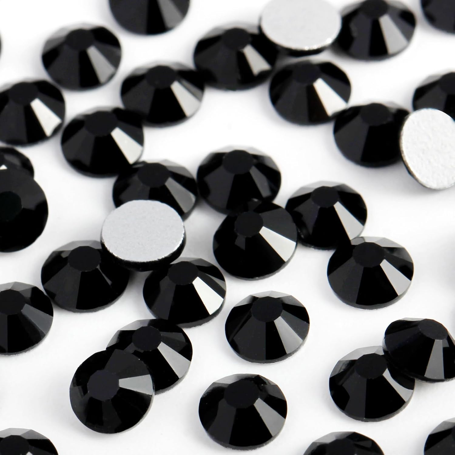 2000PCS SS20 Flatback Rhinestones | 12-Facet Diamond-Cut Glass Gems for Nail Art