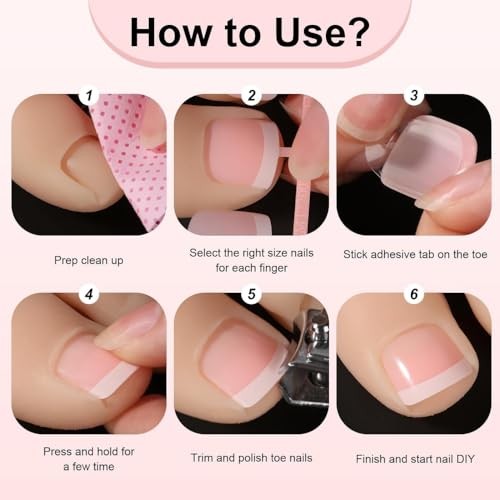 48Pcs Medium Square Press on Nails Short Square Press on Toenails Red pattern23
