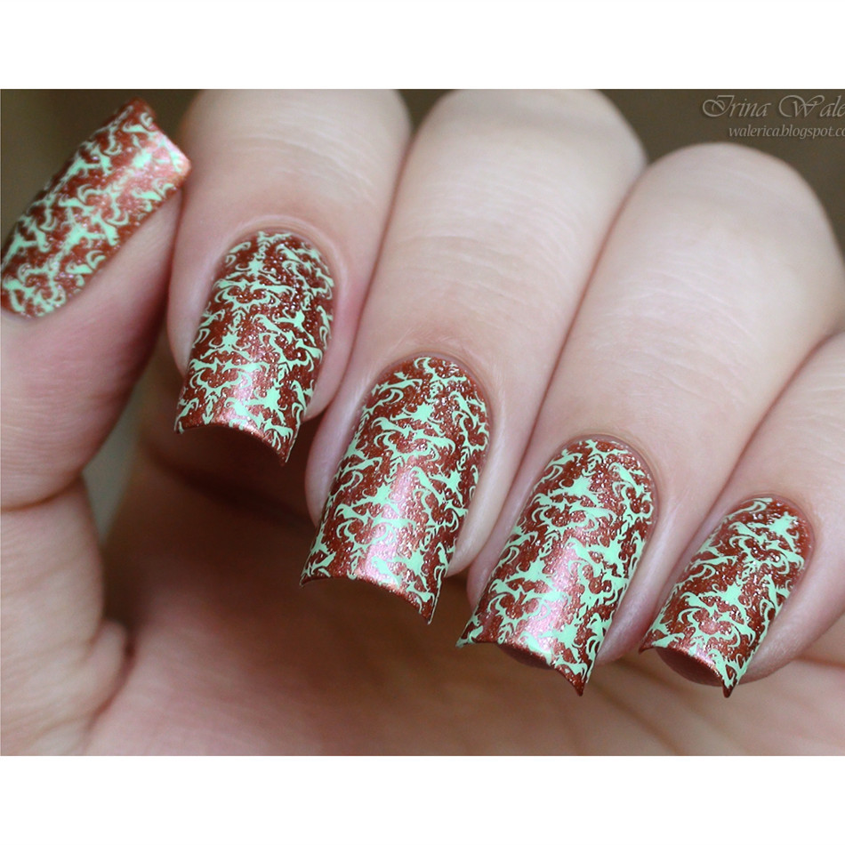 Nail Art Stamping Vintage Demask Theme Love Stencil Template Image Plate BPL016