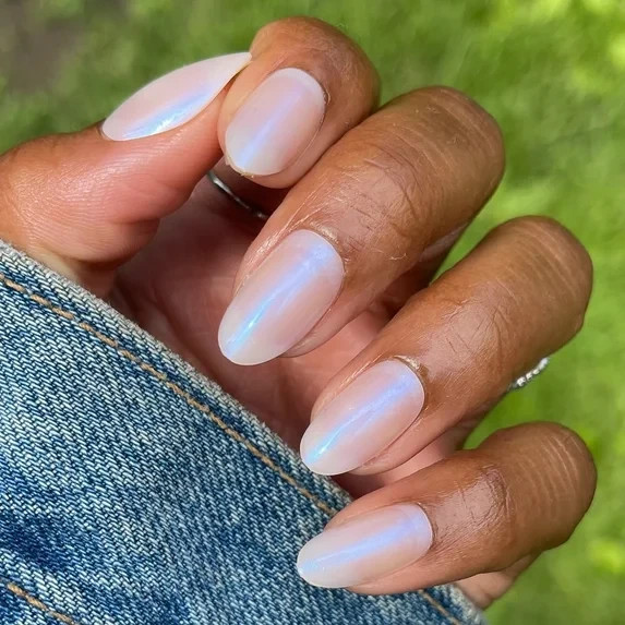 Olive And June Press On Nails PINK GOLDFISH Medium Length