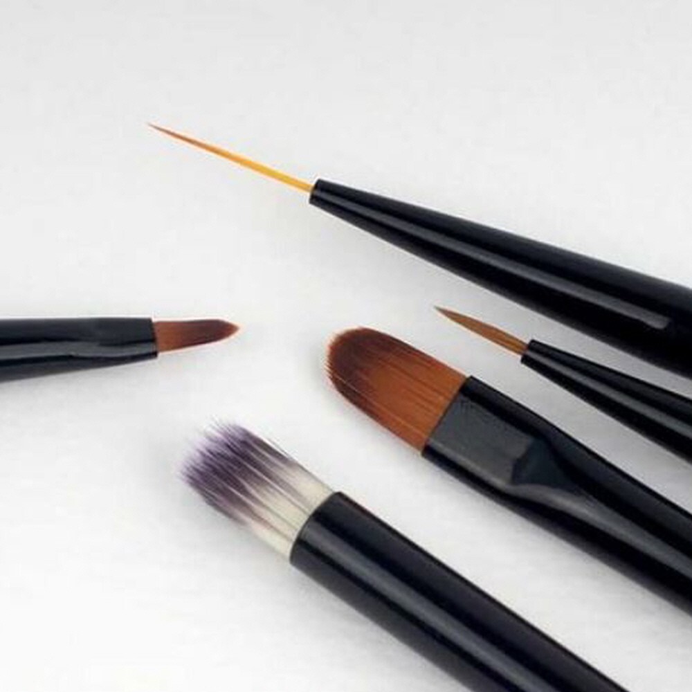 Jello Jello Flexible Nail Brush 5-Piece Set | Precision Nail Art | High Tension