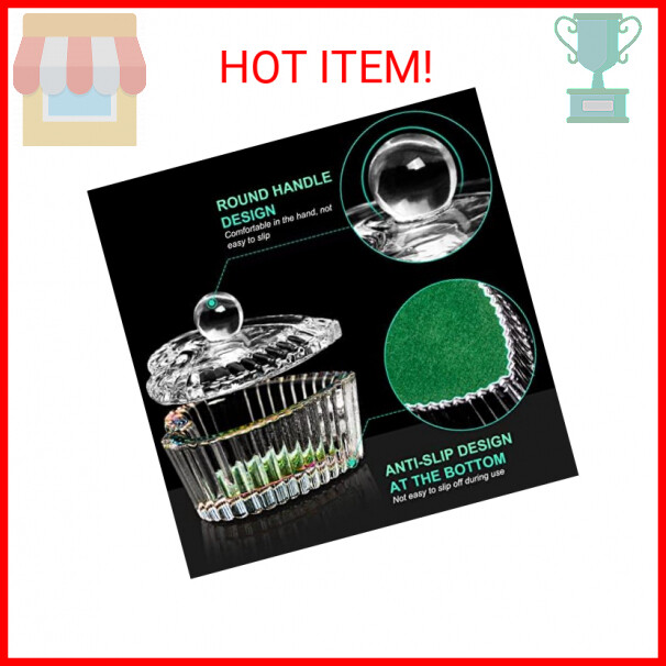 AORAEM 2PCS Nails Tips Art Dappen Dish with Lid Acrylic Liquid Powder Dappen Mon