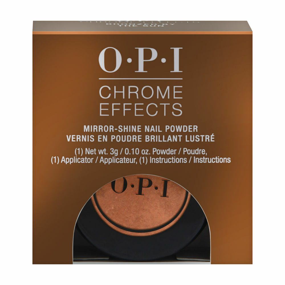 OPI Chrome Effects Mirror Shine Nail Powder CP002 – Bronzed By The Sun Brand New
