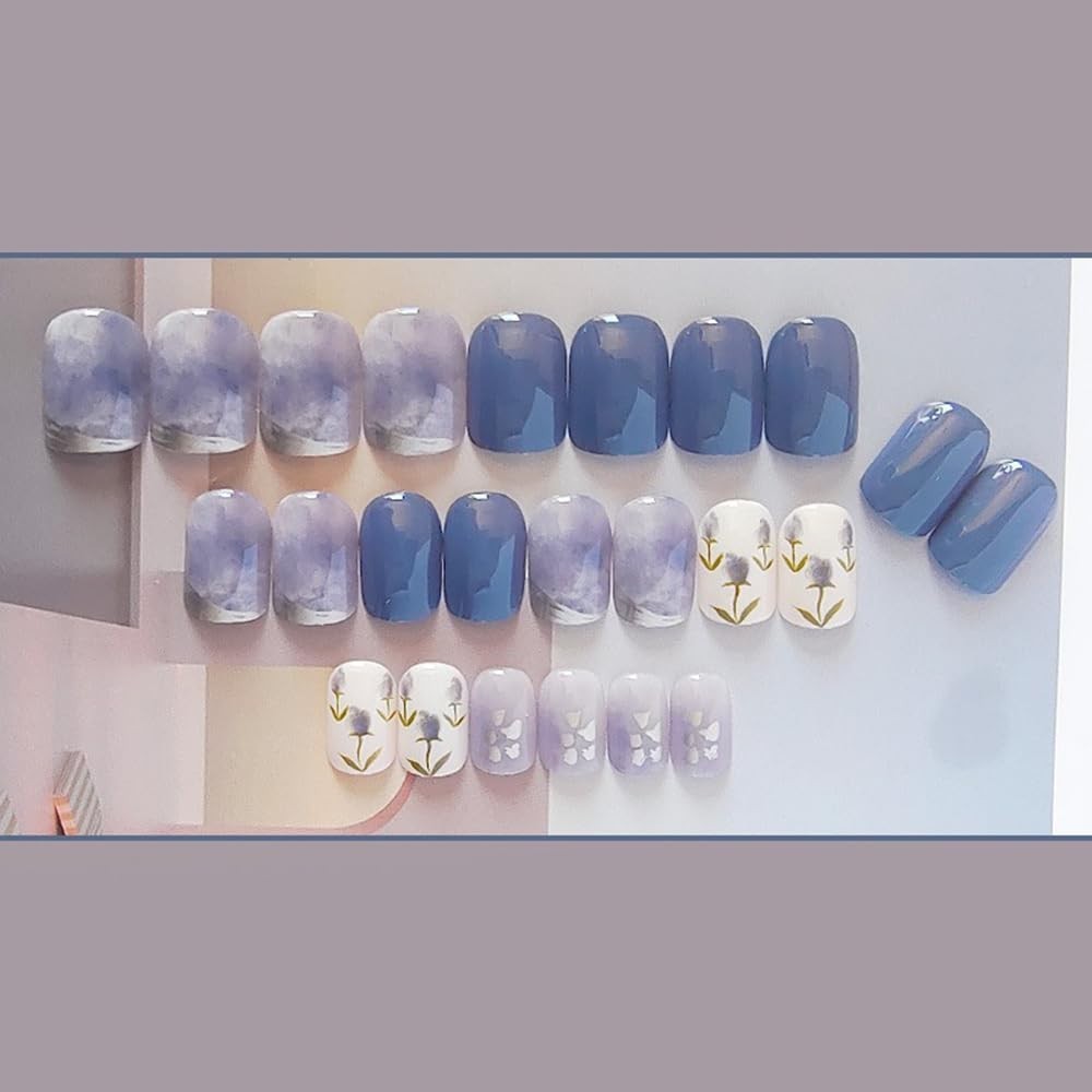 Secret Lives Reusable Press On Nails Translucent Nude Peach 24 Nails