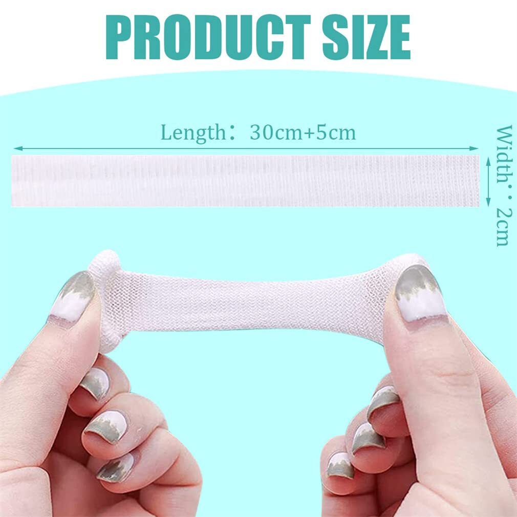 20 Pcs Bobs Thumb Bandage Finger Bandage Tubular Cotton Finger Cots for Kitchen