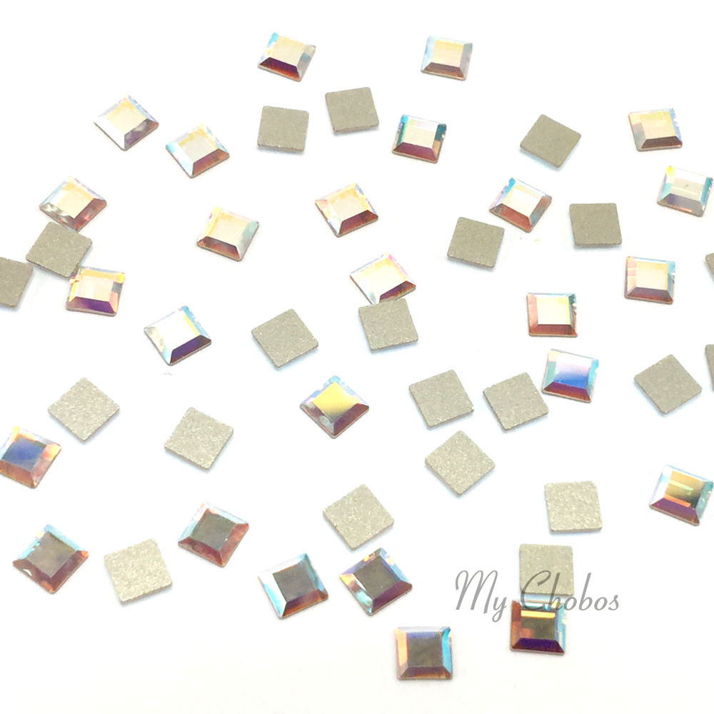 Swarovski Flatbacks No-Hotfix Rhinestones CRYSTAL AB (001 AB) “Pick Your Shape”