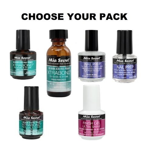 Mia Secret (Xtrabond Primer/Nail Prep/UV Finish Gel/Monomer) – SELECTION