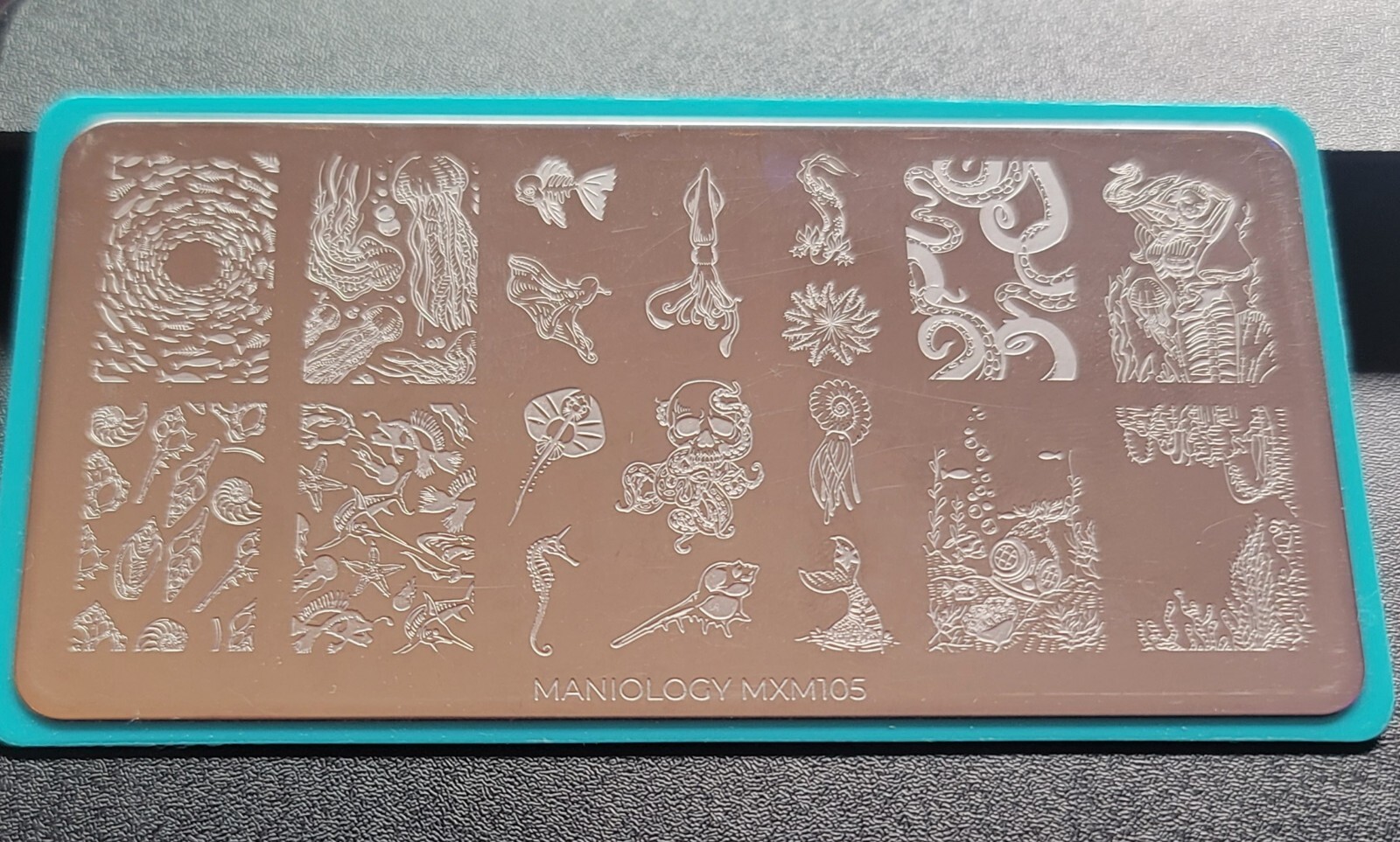 Maniology nail stamping plate MXM105 & 106 HTF